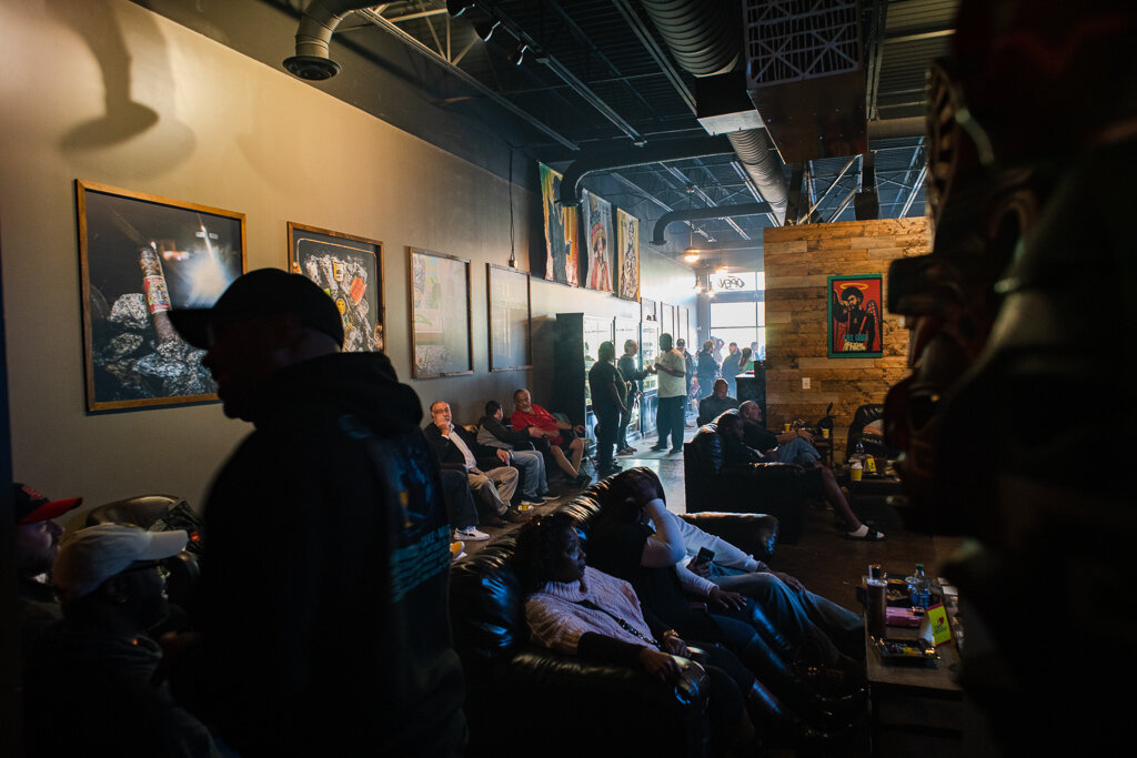 The lounge captured during our three year anniversary event with Foundation Cigar Company.