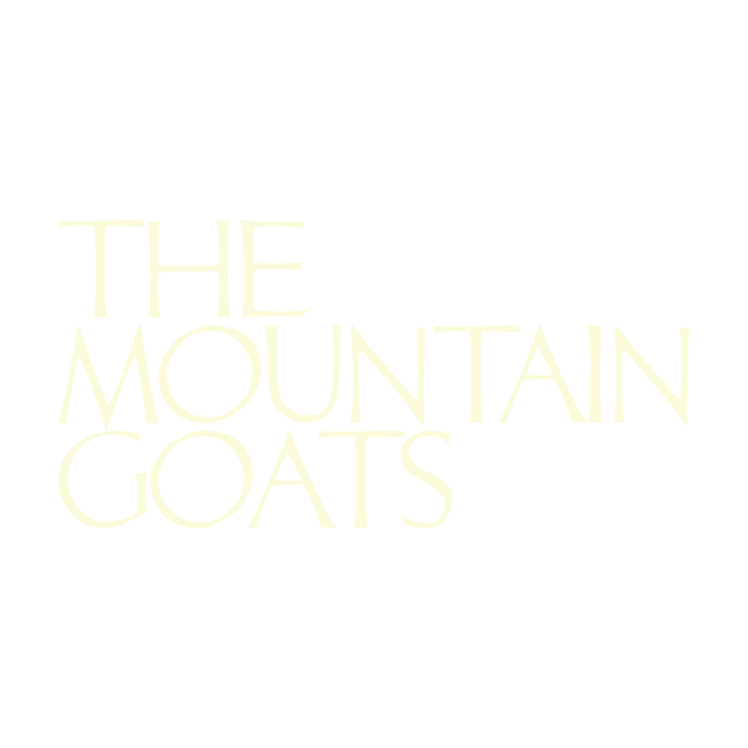 the Mountain Goats