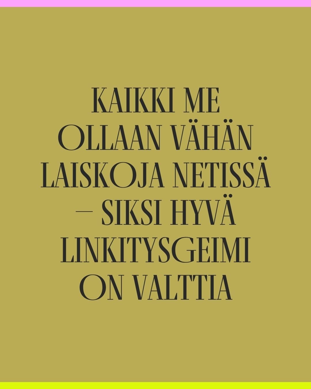 Kun teet mit&auml; tahansa muutoksia sun nettisivuille, yleens&auml; siihen liittyy teksti. Ja yleens&auml; teksteiss&auml; viitataan johonkin toisiin asioihin mit&auml; sill&auml; sivustolla esiintyy jollain toisilla sivuilla. Ne on sun hetki&auml; 