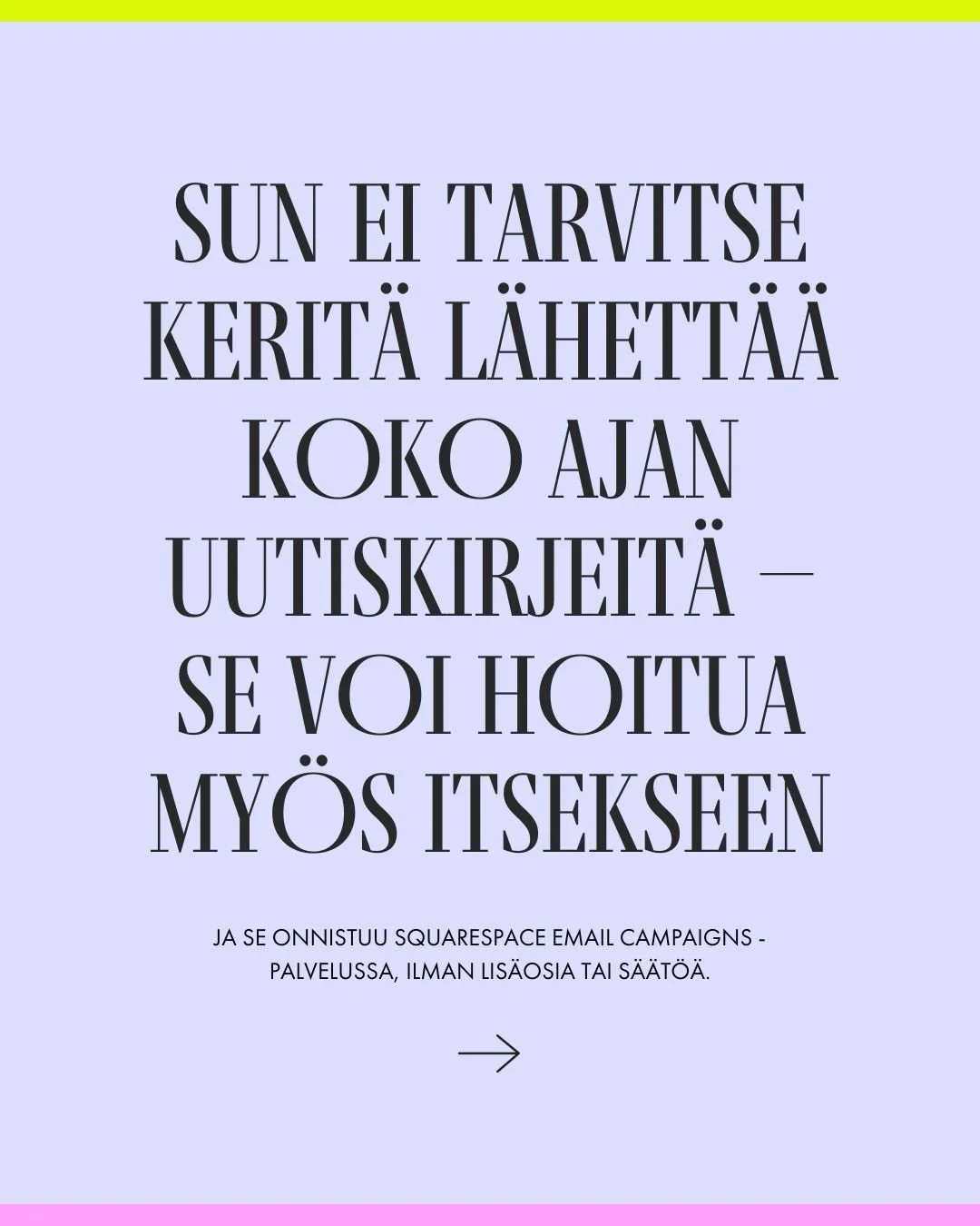 Mit&auml; jos sun uutiskirjelistalle tulevat uudet tyypit saisi aina automaattisesti tietyt kirjeet miss&auml; esittelet ja taustoitat minne maailmaan he ovat tulleet ja mit&auml; kaikkea s&auml; tarjoat ja kuka s&auml; oikein olet? Ja s&auml; voit v