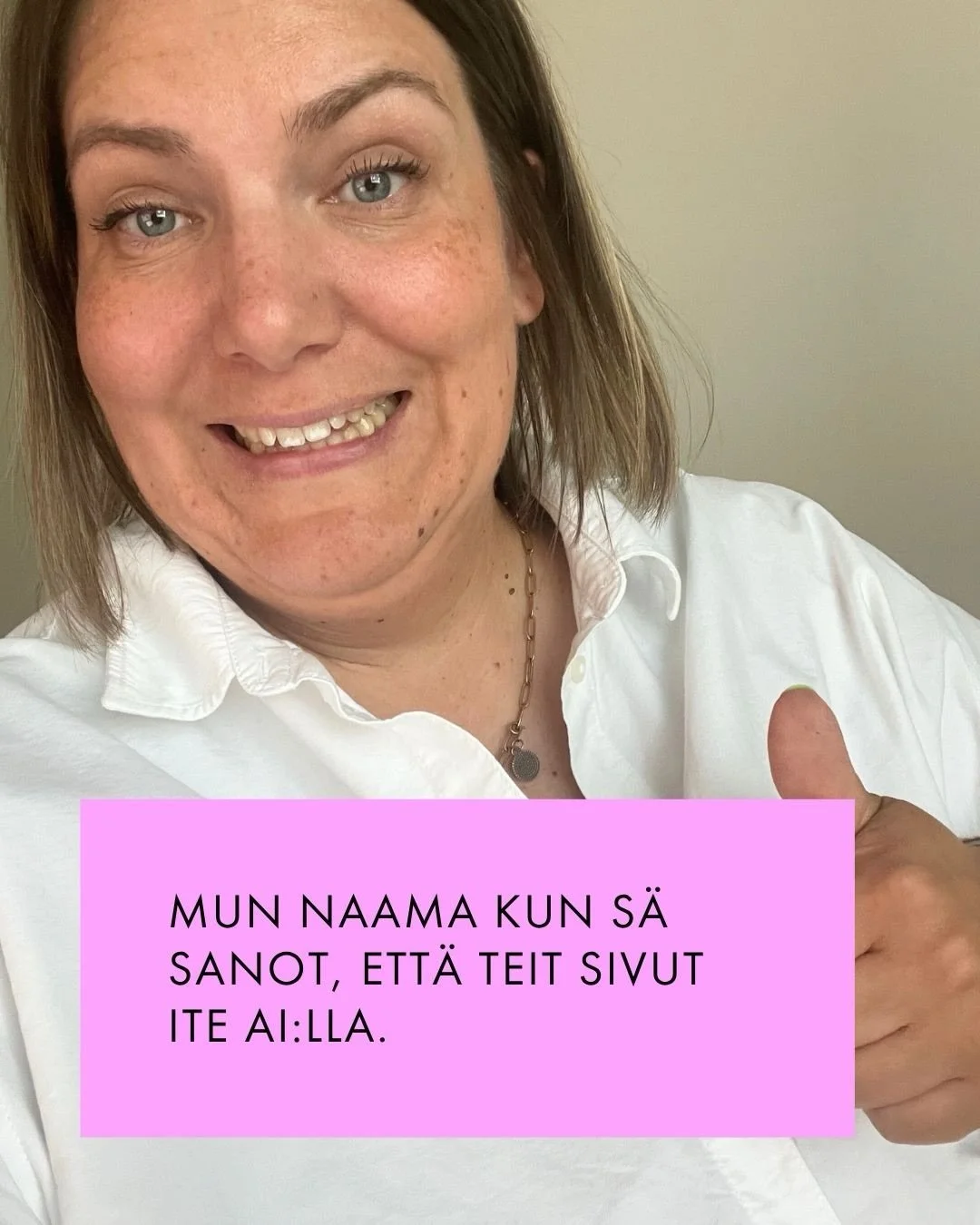Siis mit&auml;? Kertooko mun ilme jotain??? 😆

N&auml;m&auml; ei ole mit&auml;&auml;n superyleisi&auml; tilanteita onneksi, mutta aika ajoin tulee aina jotain t&auml;llaisia ajatuksia / p&auml;&auml;t&ouml;ksi&auml; yritt&auml;jilt&auml; vastaan ja 
