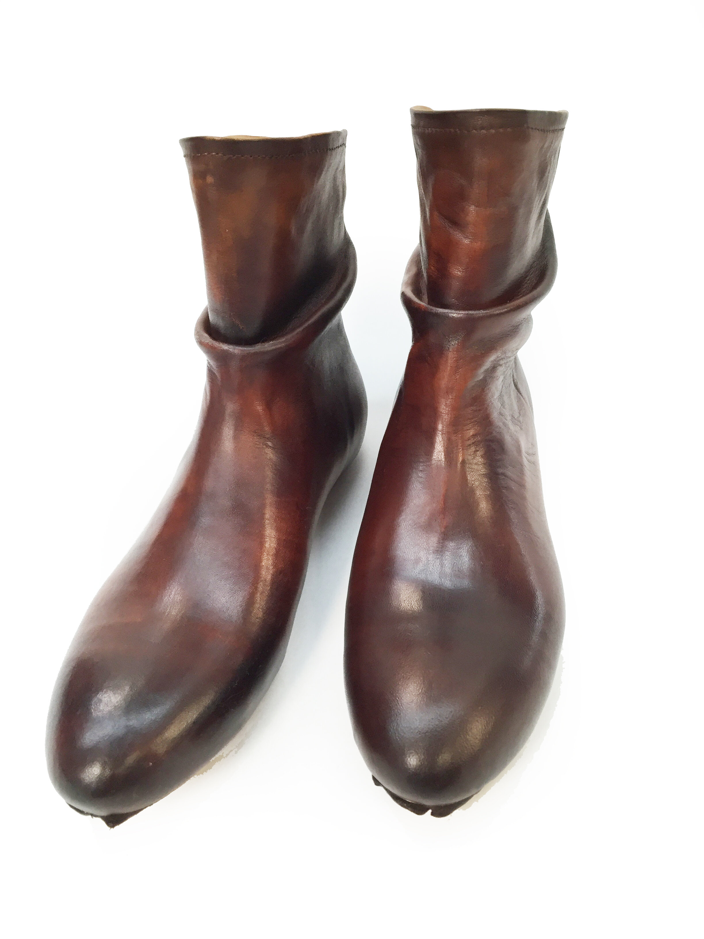 a nice shot of the finished upper before the outsoles are welted.