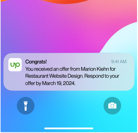 Upwork Counteroffers