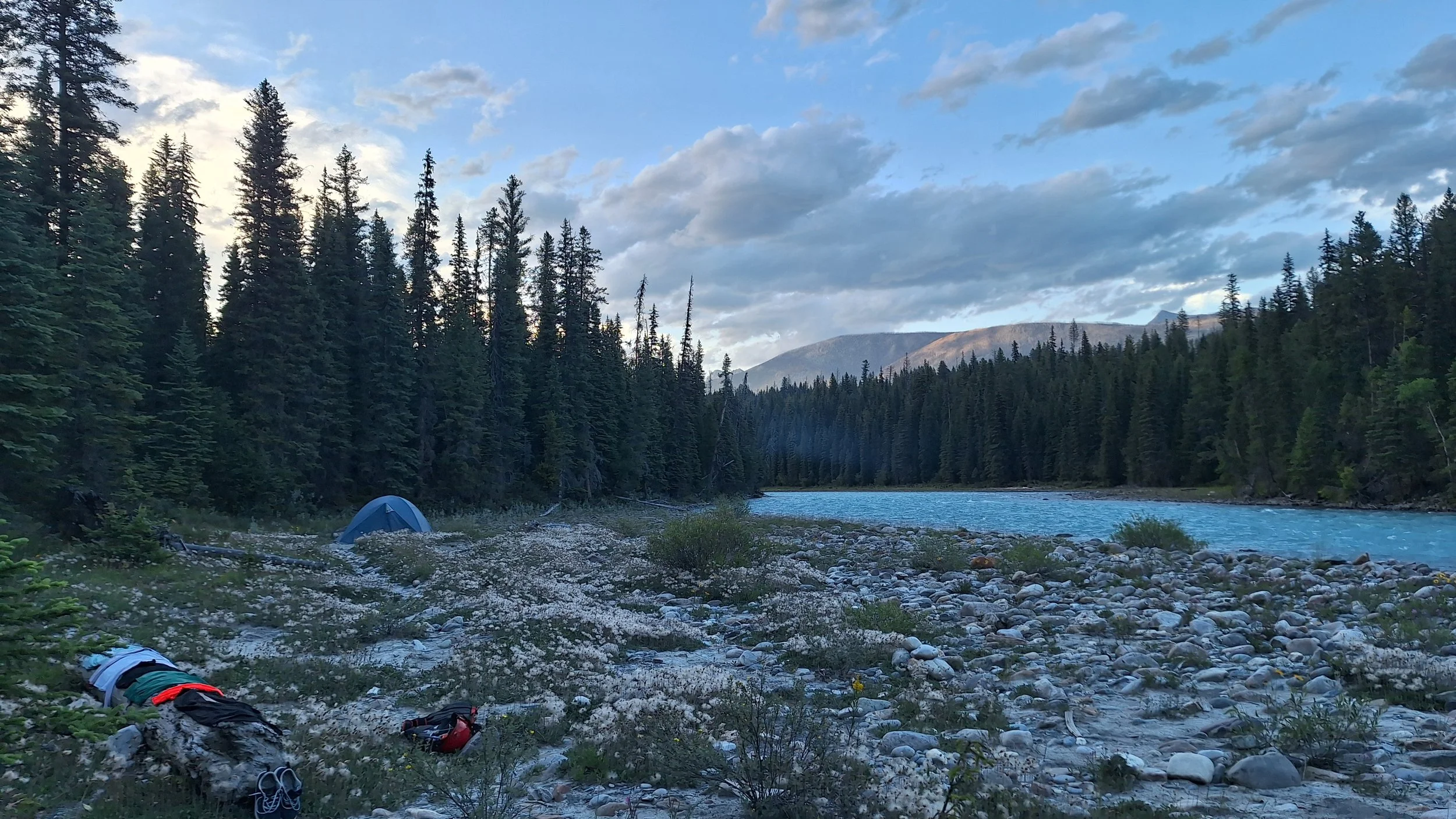 Campsite on the Kootenay SUP Expedition