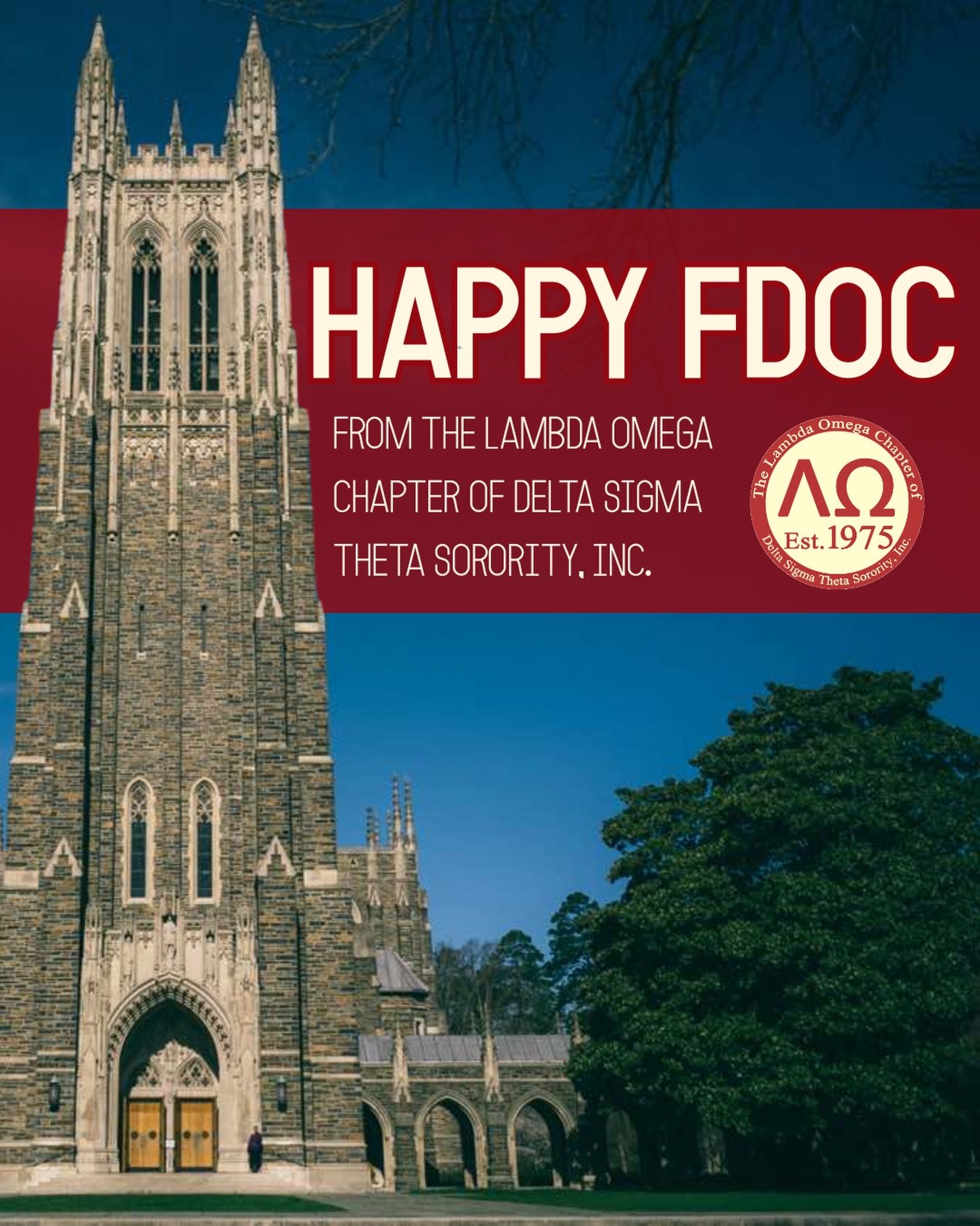 The Lambda Omega Chapter of Delta Sigma Theta Sorority, Inc. wishes you all a happy first day of classes for the Spring 2026 semester!