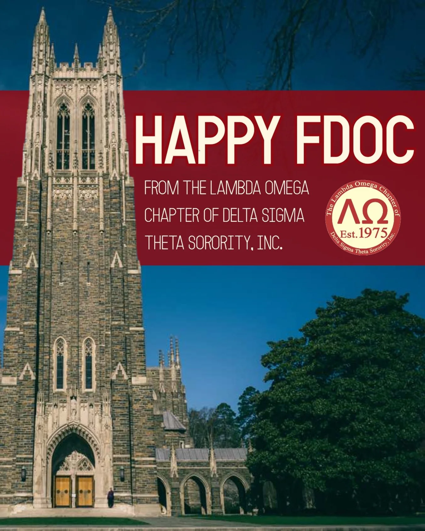 The Lambda Omega Chapter of Delta Sigma Theta Sorority, Inc. wishes you all a happy first day of classes for the Spring 2026 semester!