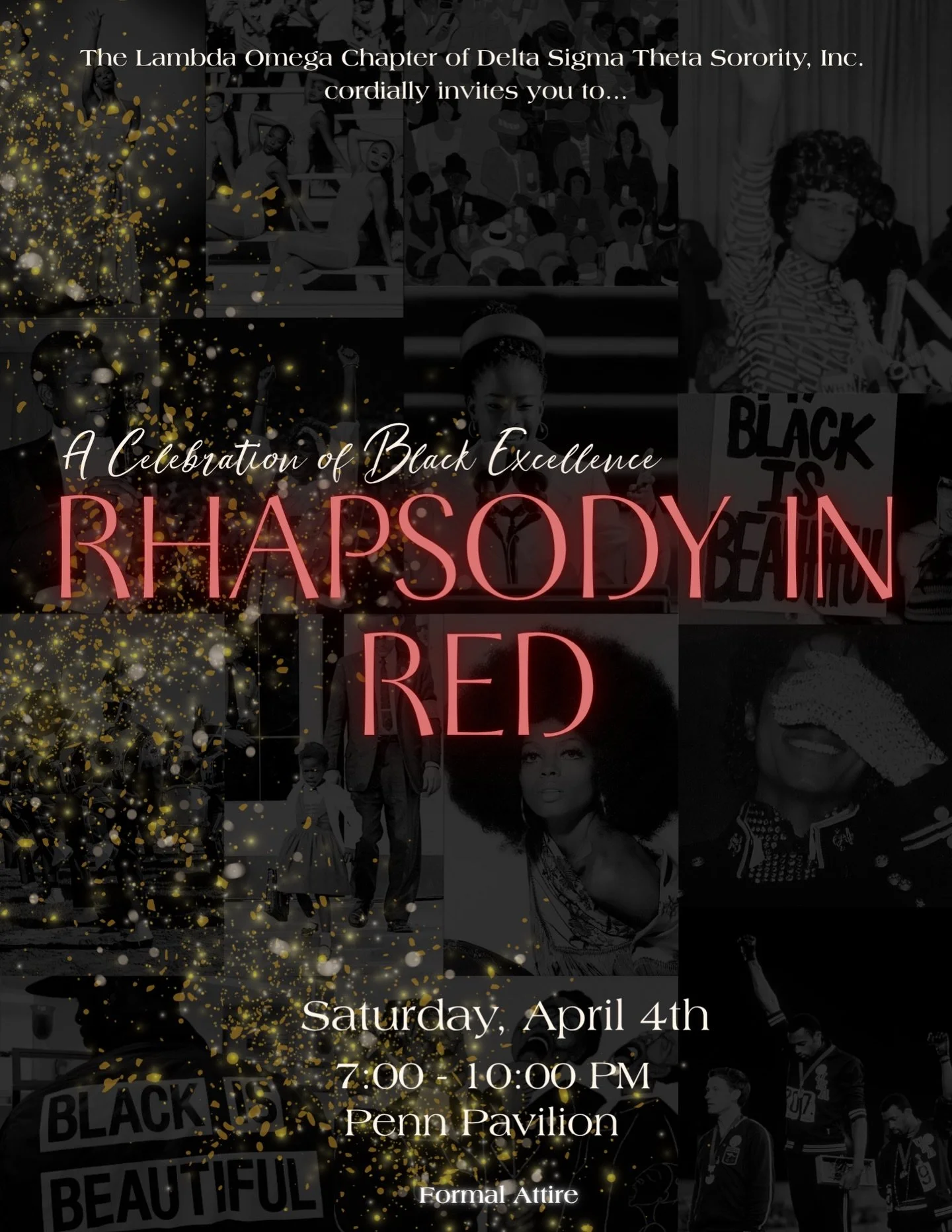 Join us at this year&rsquo;s Rhapsody in Red: A Celebration of Black Excellence✨Our 35th annual Charity Gala will be a night to remember, and you are invited!

When: Saturday, April 4th, 2026 at 7 PM
Where: Penn Pavilion 1

Registration is open now! 