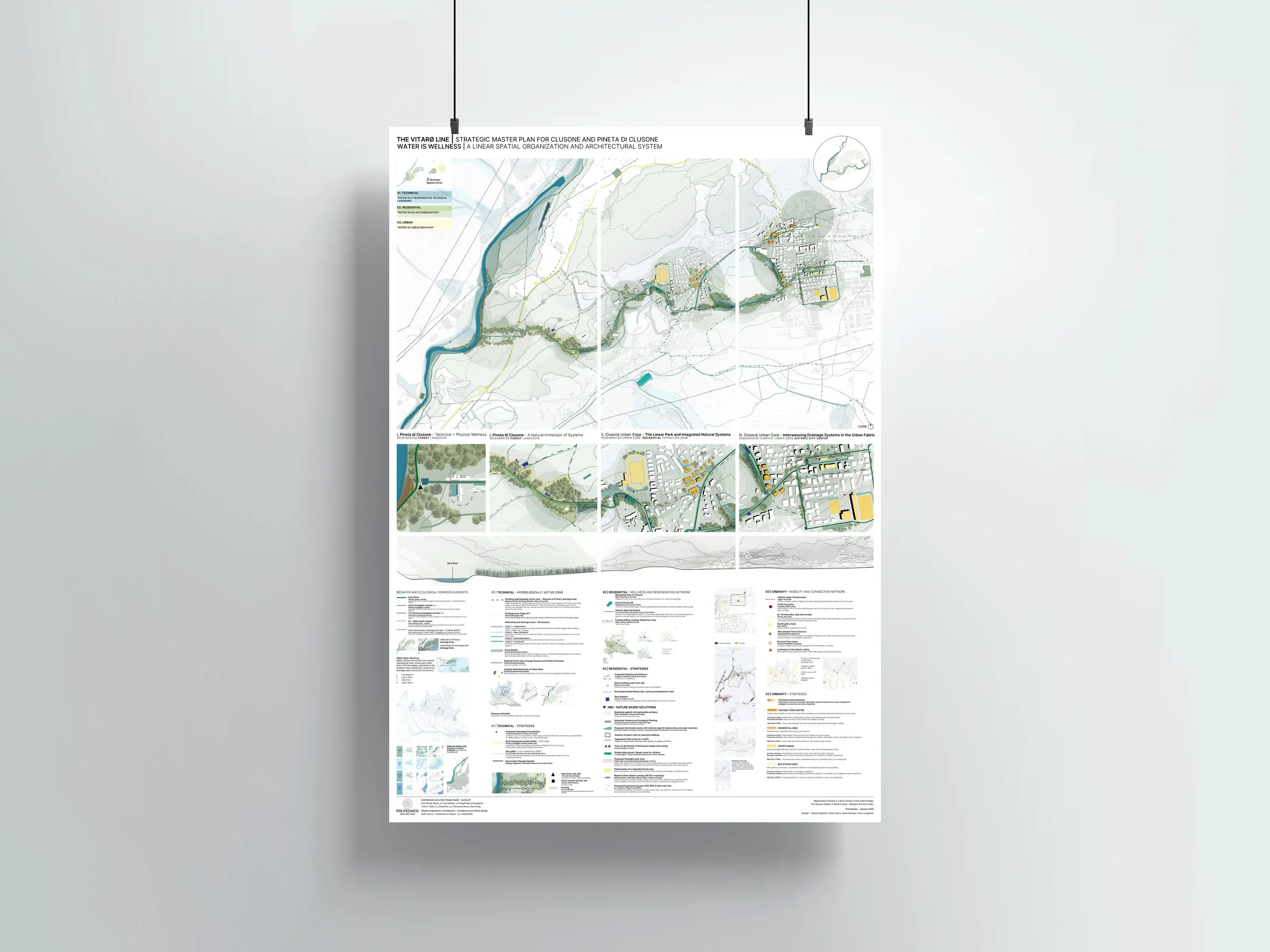 1 x A0 Poster Template - Master plan (portrait) | InDesign