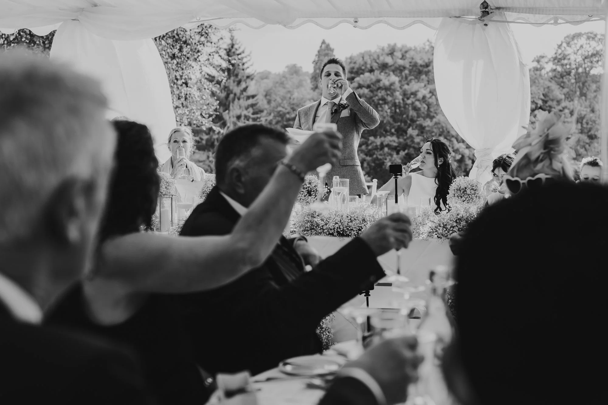 Cat + Tom’s big family wedding in Surrey