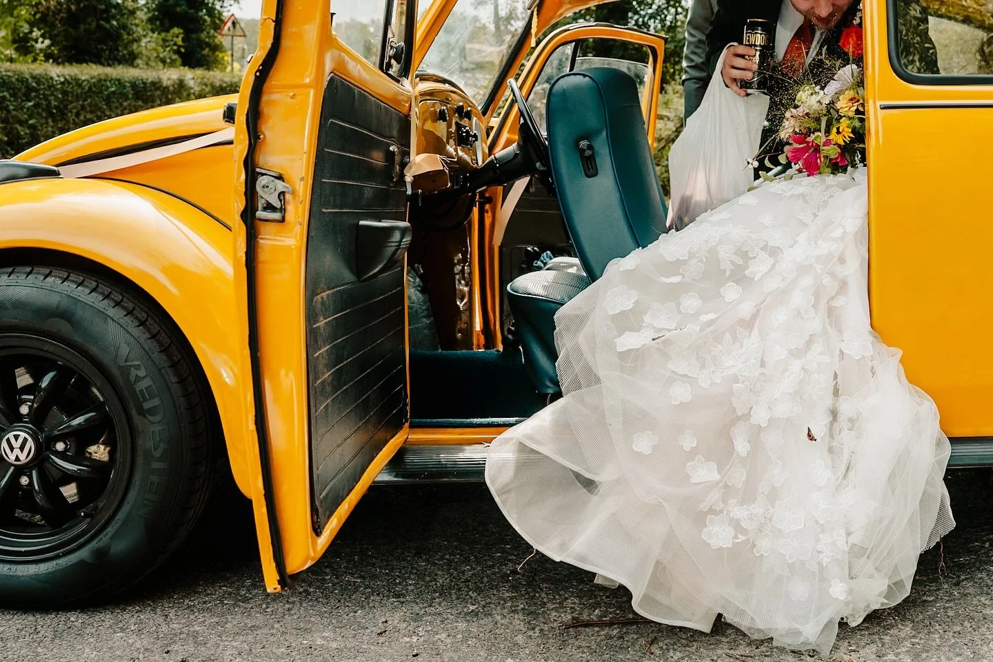 How many newly married couples can you fit in a vintage Beetle?

#stockportwedding #manchesterwedding #manchesterweddingphotographer #vwbeetleclassic #documentaryweddingphotographer