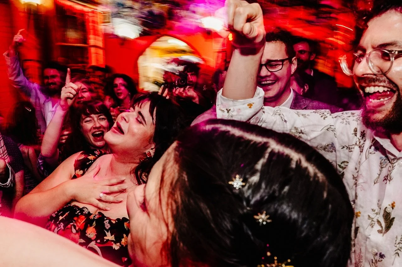 A party isn&rsquo;t a party without shout screaming your favourite songs with your favourite people, and it&rsquo;s an unmissable part of so many weddings. 

Here&rsquo;s the thing about how I photograph wedding dance floors - I get in the middle of 