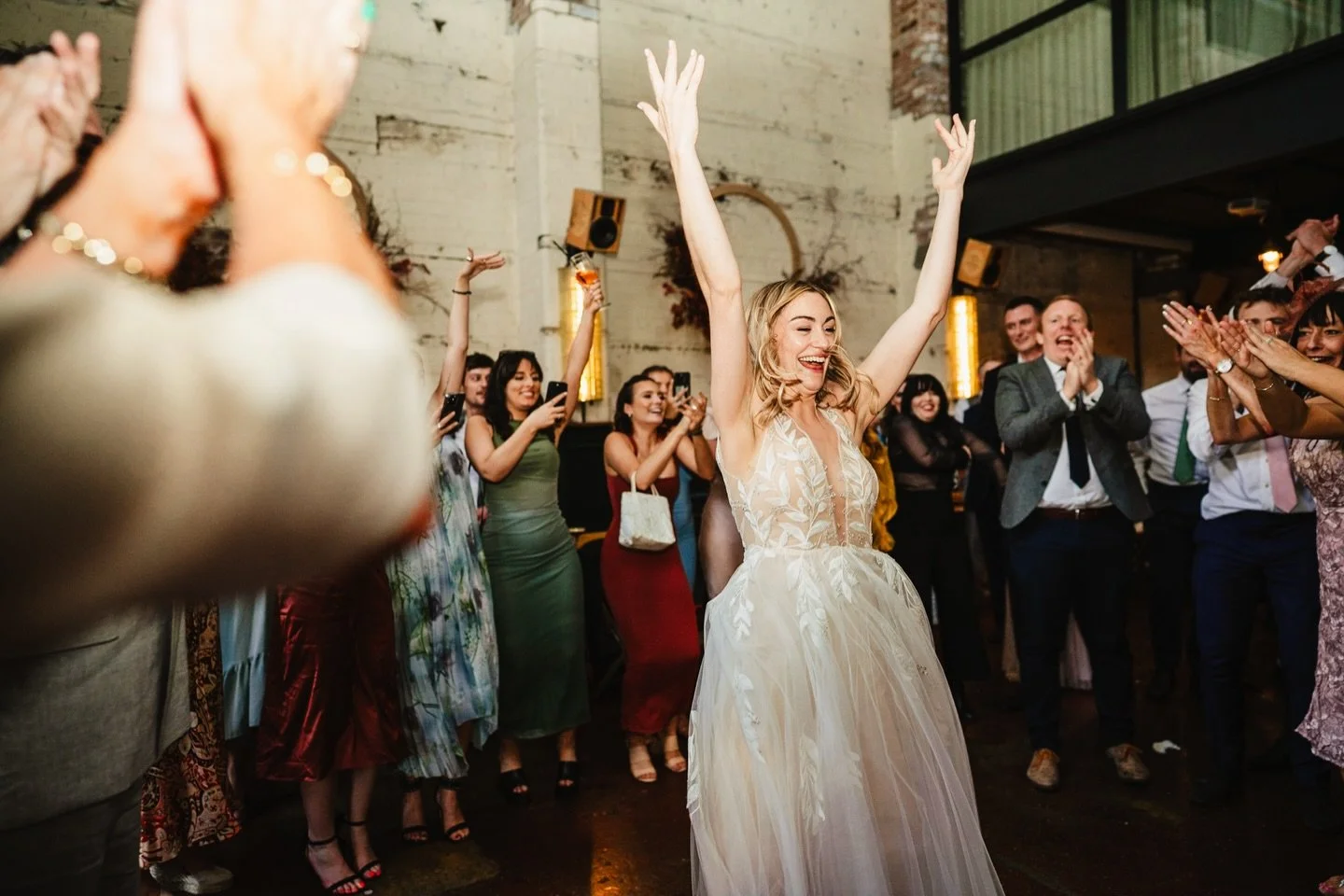 The joy in this photo 🥹 I was recently looking back through old work, and I found this photo of Giselle, dancing alone at her wedding at @themowbray a few years ago. All weddings are special, this one particularly so, and this moment of dancing joyo