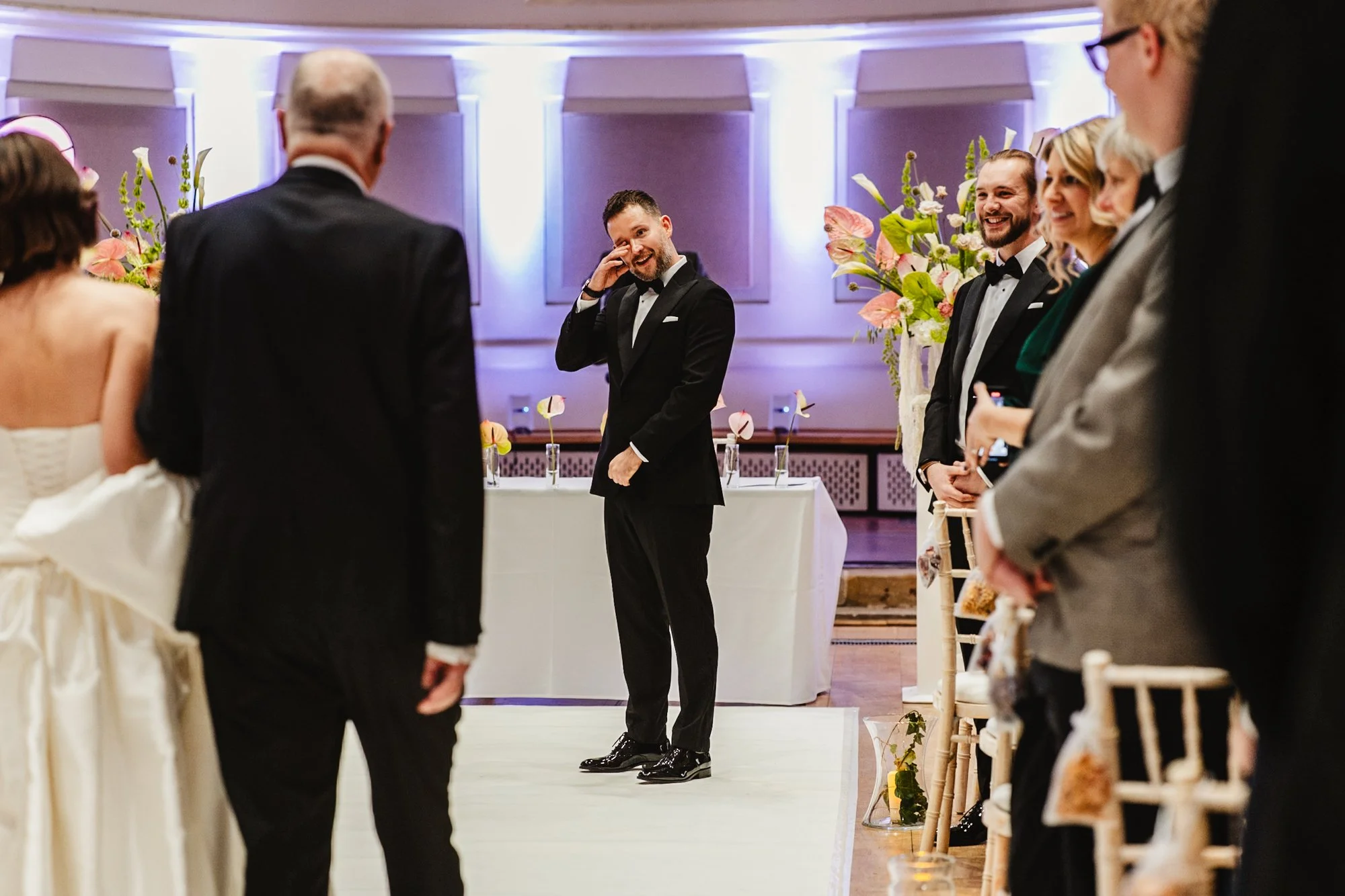 On New Years Eve I got to second shoot for @wearethemateers at Halle St Peters in Manchester, and took possibly one of my all time favourite ceremony shots. I work alone most of the time, so being down this end of the aisle at the start of the ceremo