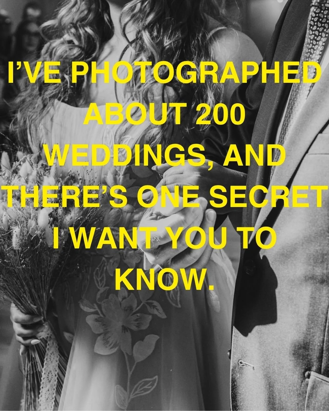 Seriously, nobody's keeping score. You can do this thing however you like, whether it's a massive do with everyone you love and all the food, or a quiet confirmation to each other in a remote location. 

This is your wedding, and that's all you need 