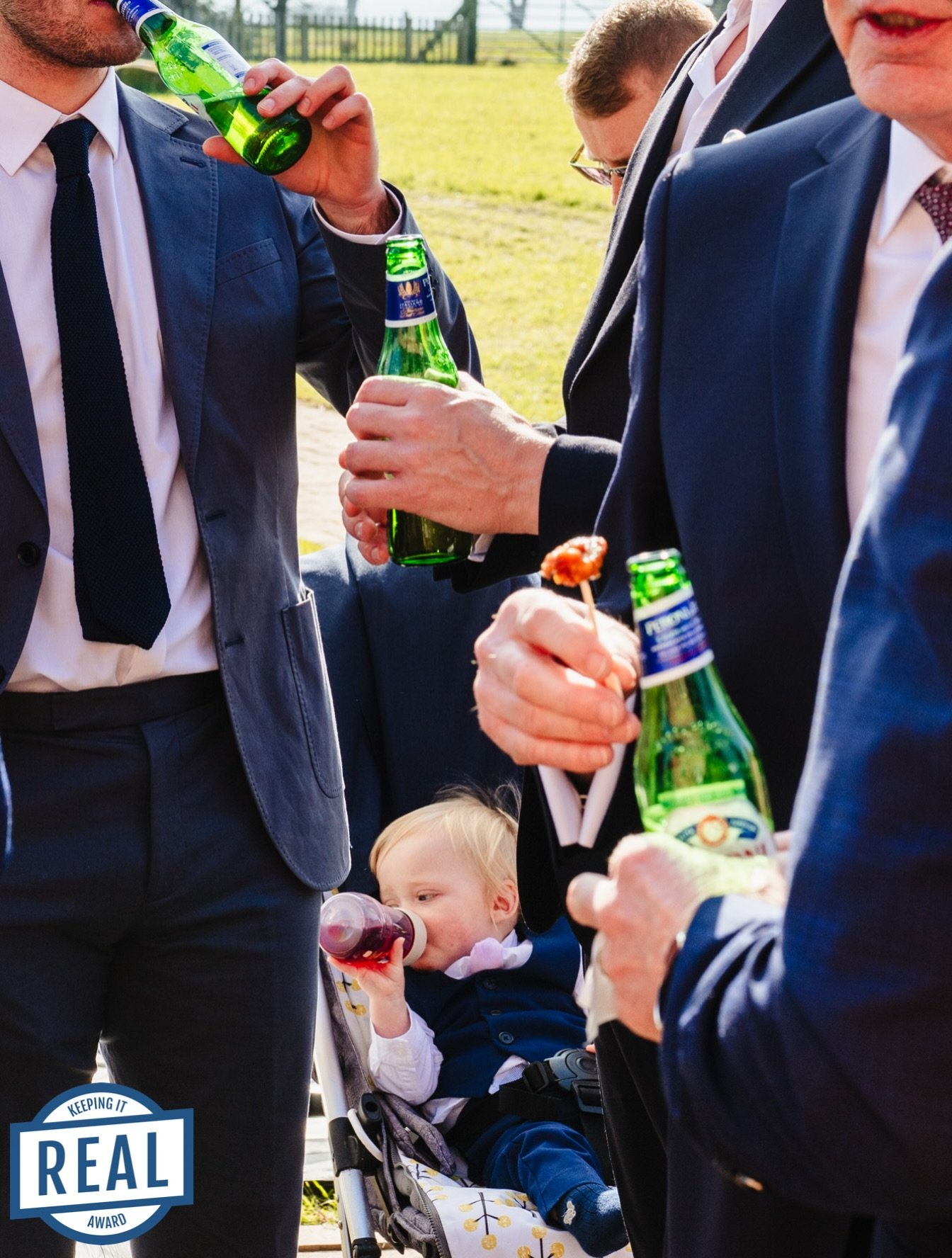 The whole photo doesn&rsquo;t actually fit on the &lsquo;gram, but I&rsquo;m delighted to pick up an award from @photographers_keeping_it_real today with this shot from a wedding earlier this year. 

I want to make a joke about underage drinking, but