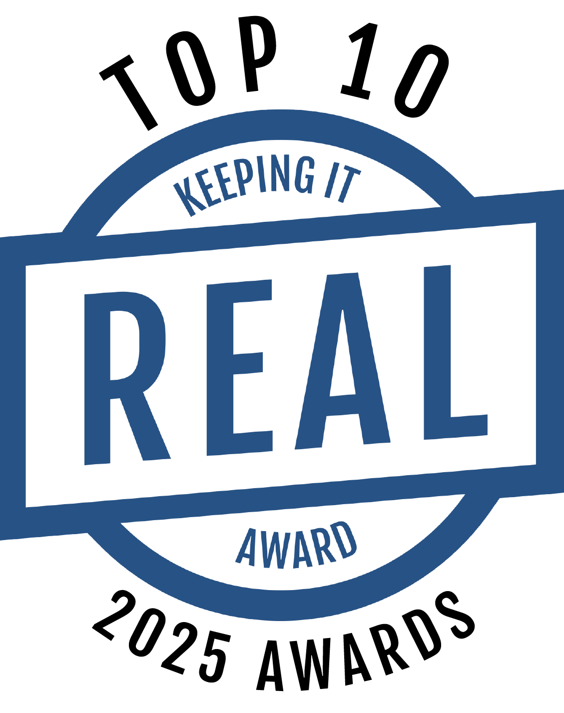 Badge from Photographers Keeping It Real stating I'm in the top 10 wedding photographers for the 2025 awards year