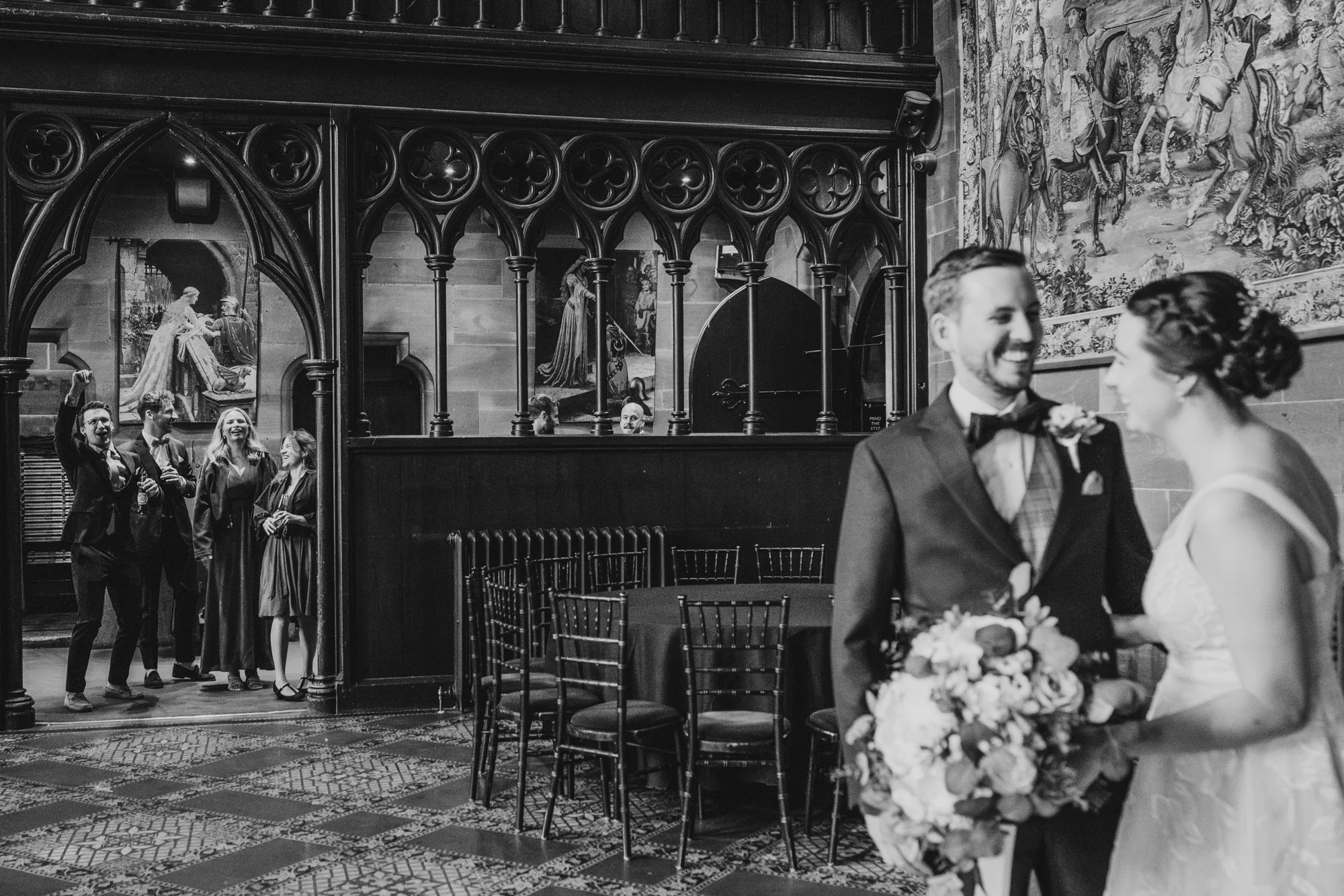 A Swiss/English wedding at Peckforton Castle - Peckforton Cheshire Wedding Photographer