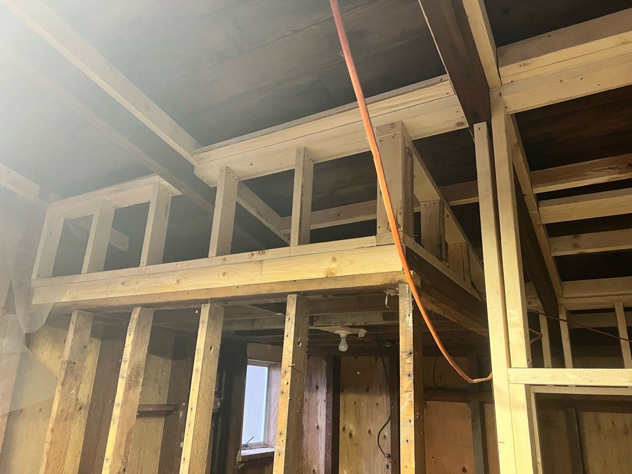  Drop ceiling framing fitted 