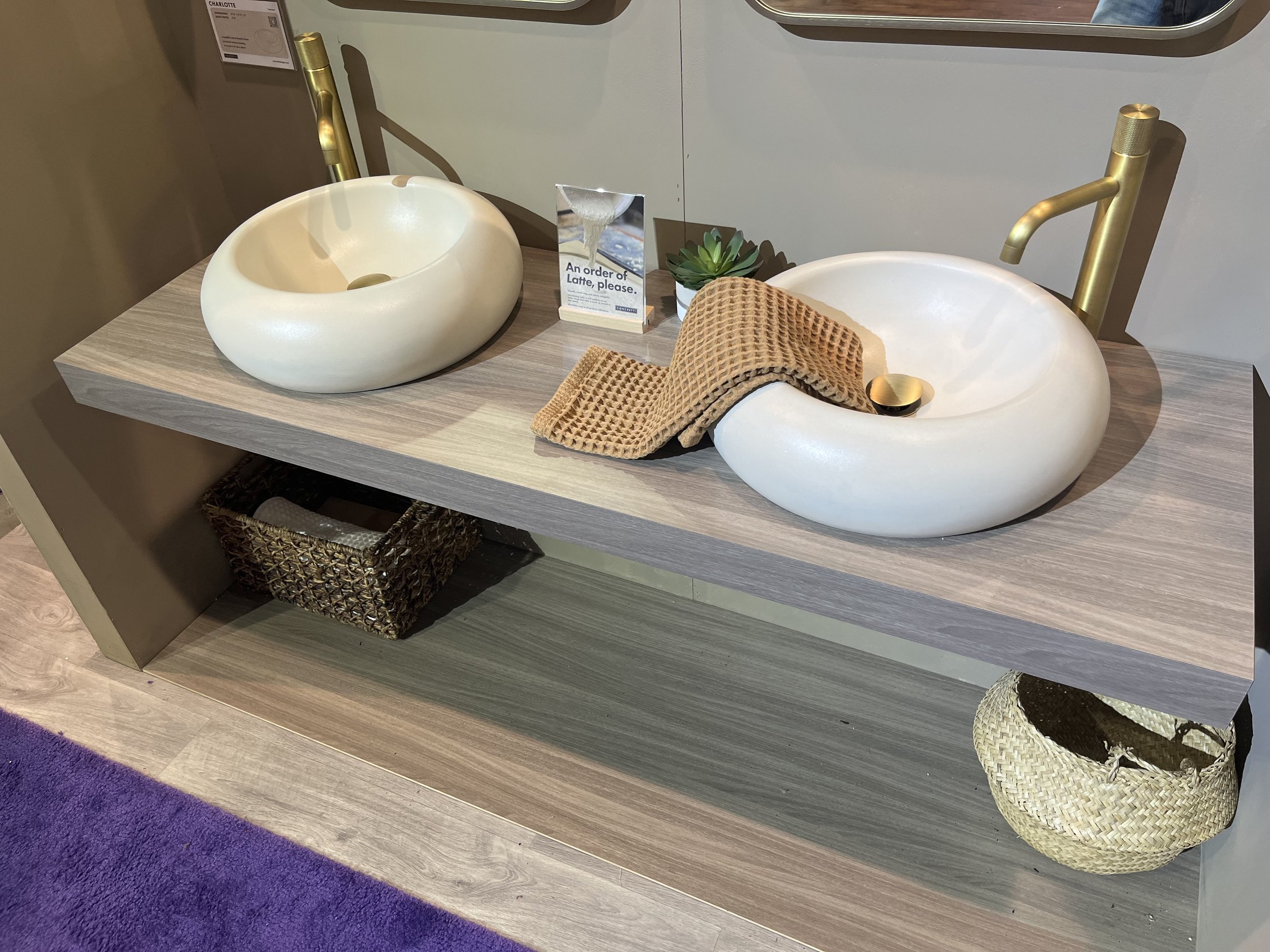 Concretti Designs: Luxury Concrete - Powder Room Sink, Latte