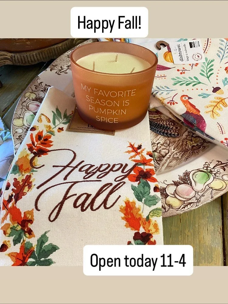 Happy Fall! Summer Porch is open today and this week Tuesday-Saturday 11-4! Come by and say hi.
#summer_porch #happyfall #shoplocal