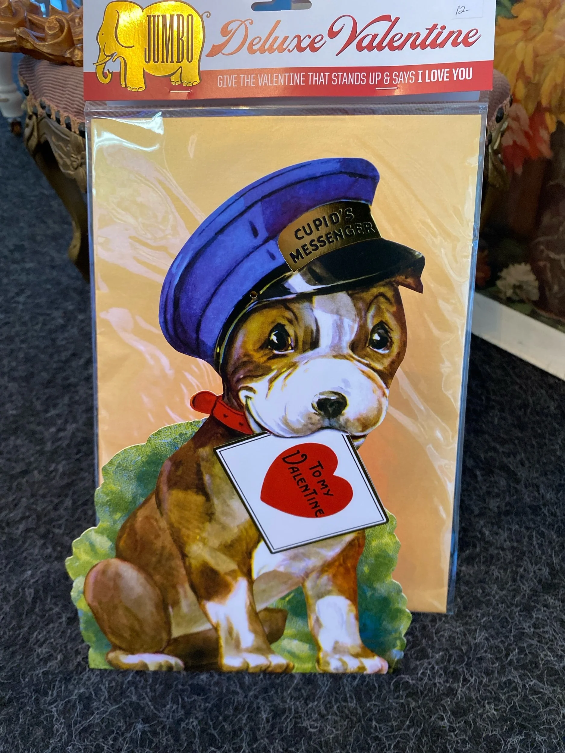 Cupid's Messenger - Jumbo Deluxe Valentine's Day  Greeting Card Puppy
