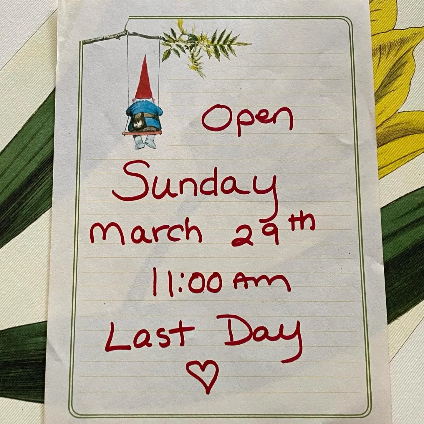 Today is our last in store shopping day at Summer Porch come by for the last day deals. Thank you for 16 wonderful years ❤️ #summer_porch