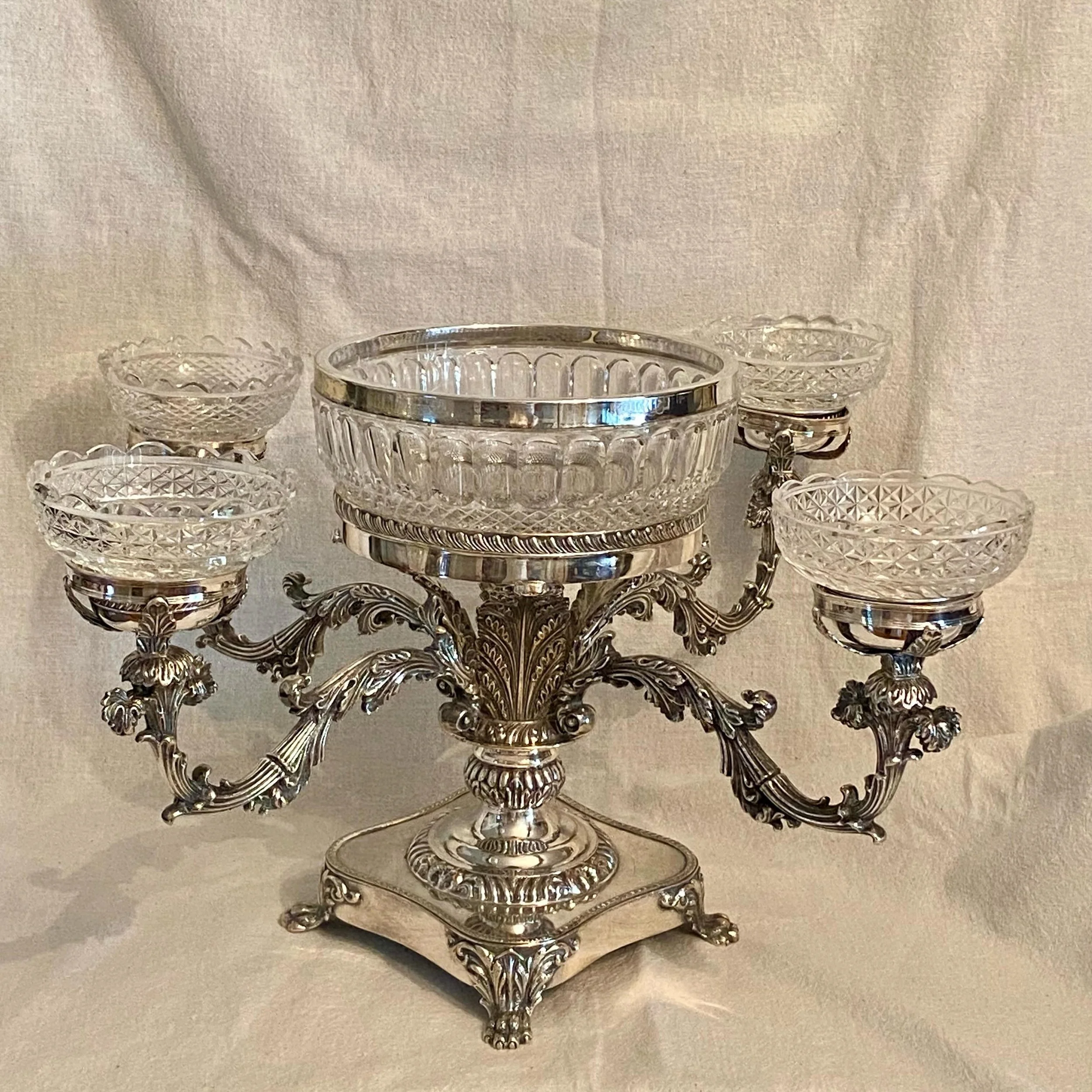 Beautiful English Epergne available now shopsummerporch.com @summer_porch