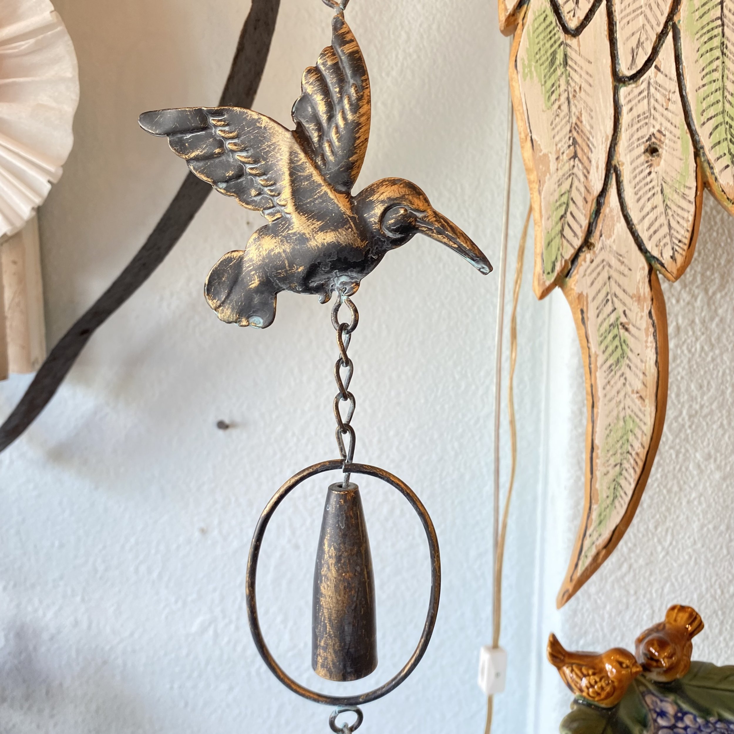 Metal Hummingbird Rain Chain