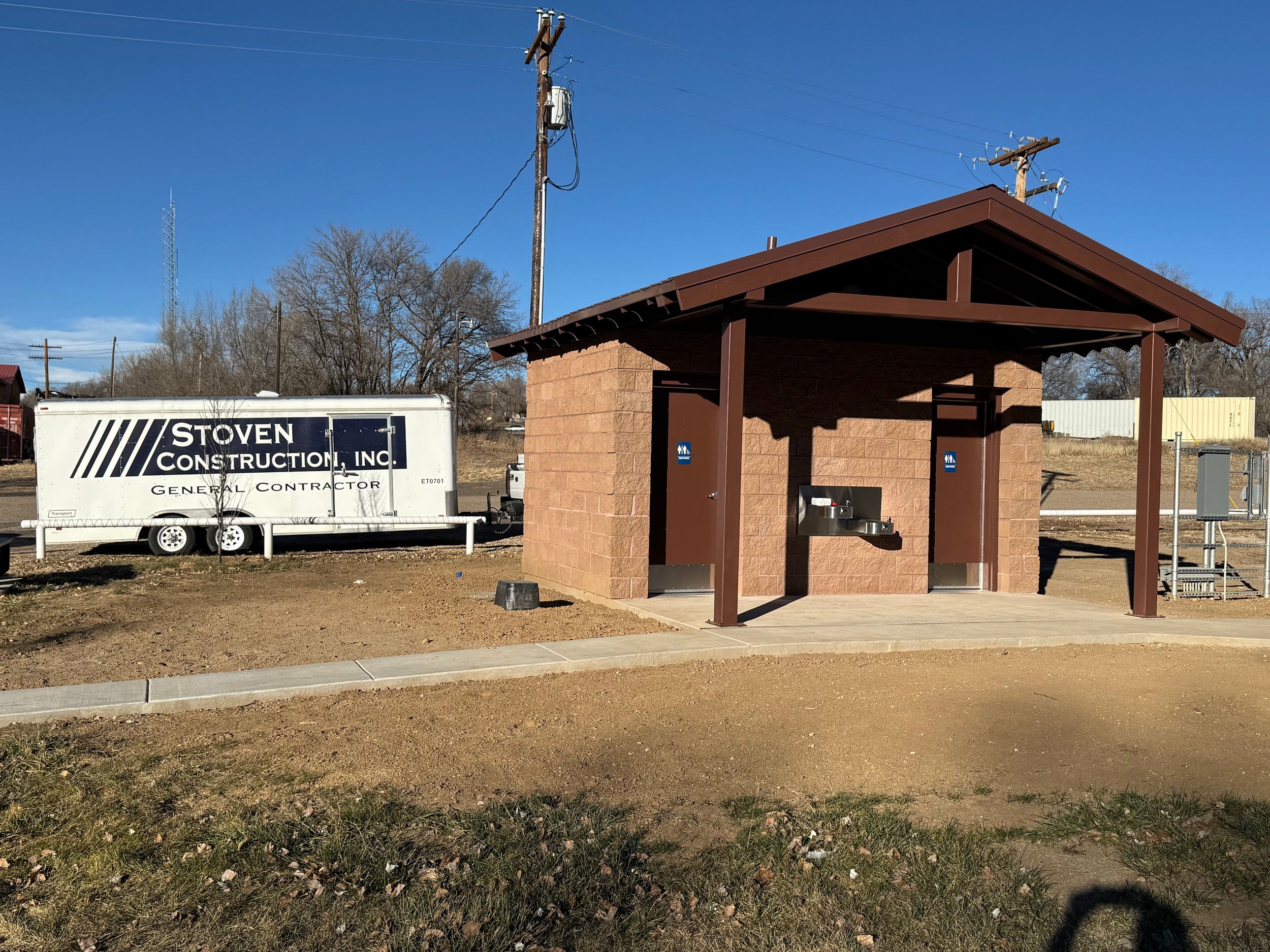 New Park Restrooms @ 
Springer Veterans Park, Springer, NM 