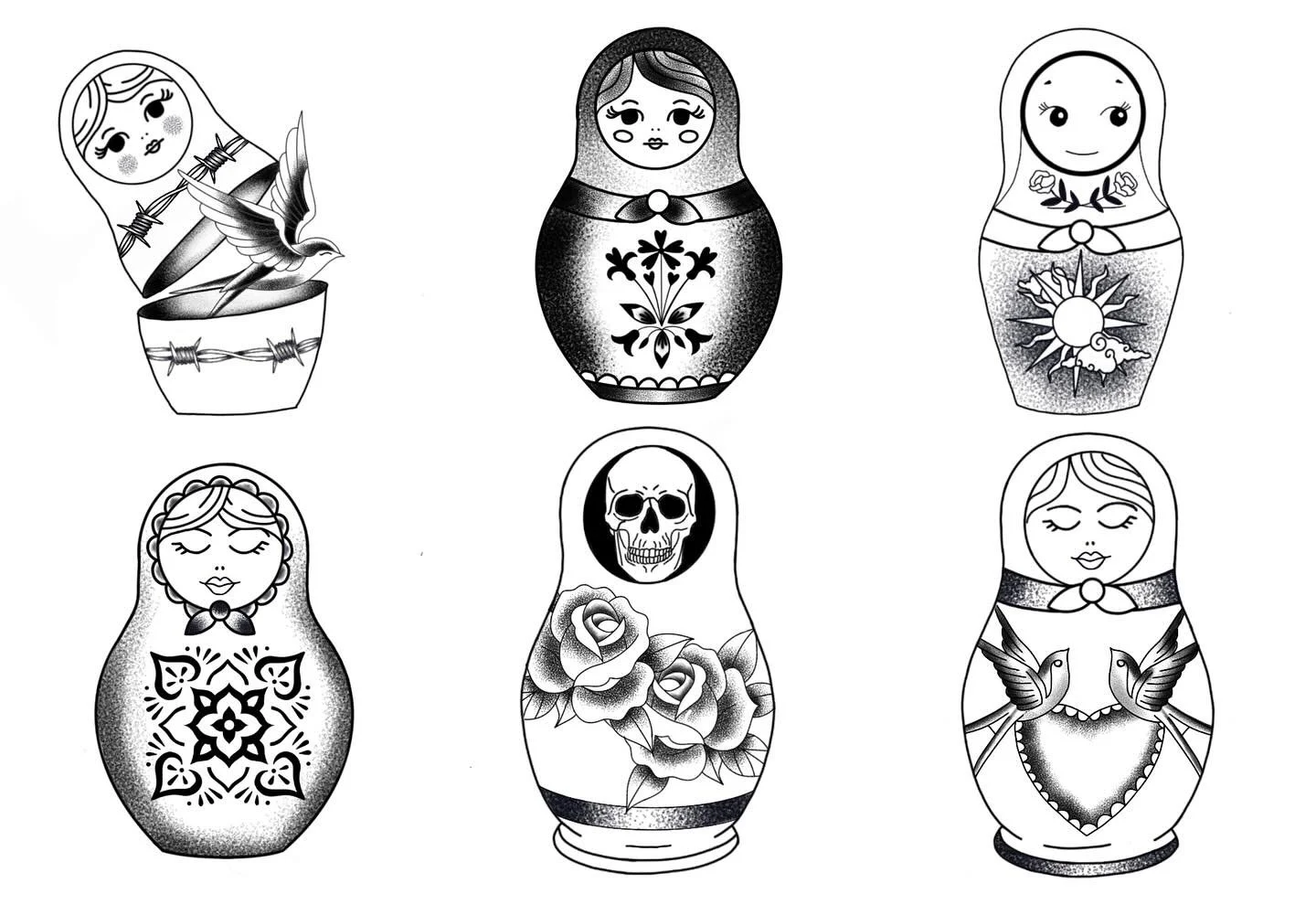 Russian nesting doll flash! Dm to make an appointment!