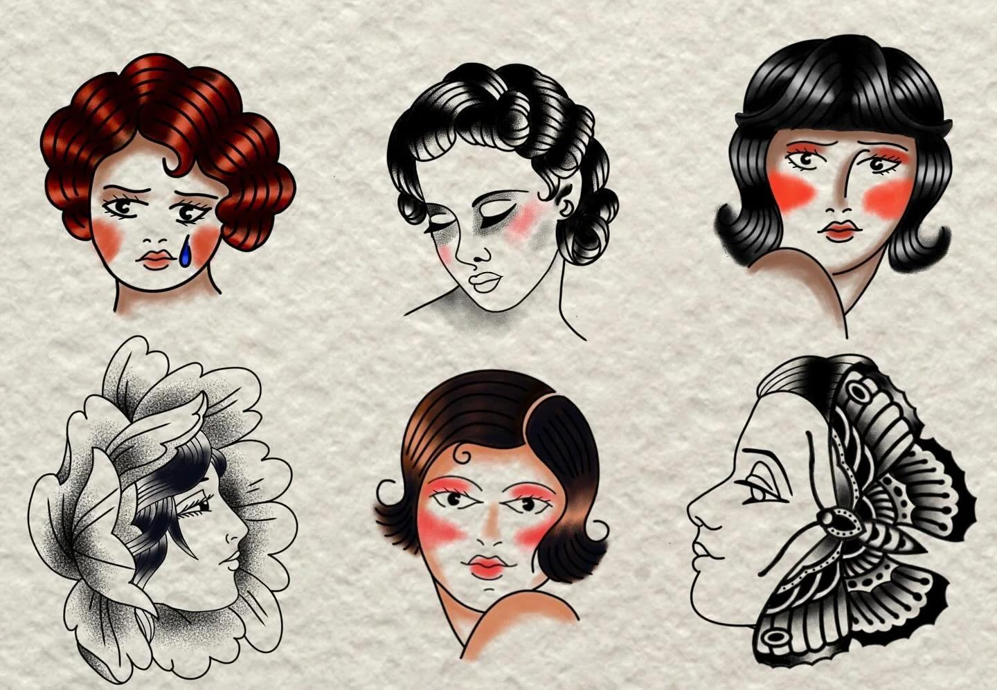 Lady heads flash! DM for appointments!