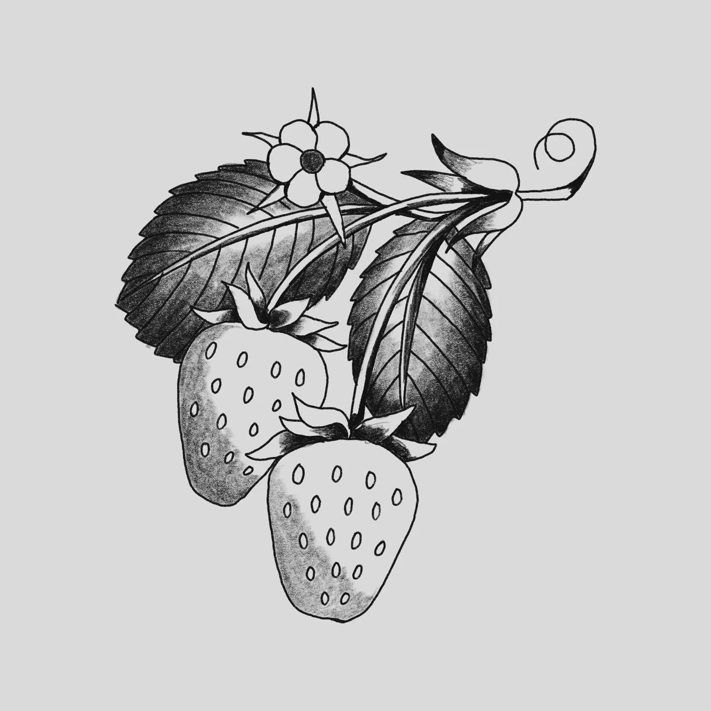 strawberries for sale! available to tattoo one time. booking October tattoos. Let me know if u want these 🍓🍓🍓
.
.
.
.
.
#strawberry #illustration #tattoo #milwaukeetattoo #milwaukeetattooartist #wisconsintattooartist #strawberrytattoo #finelinetat