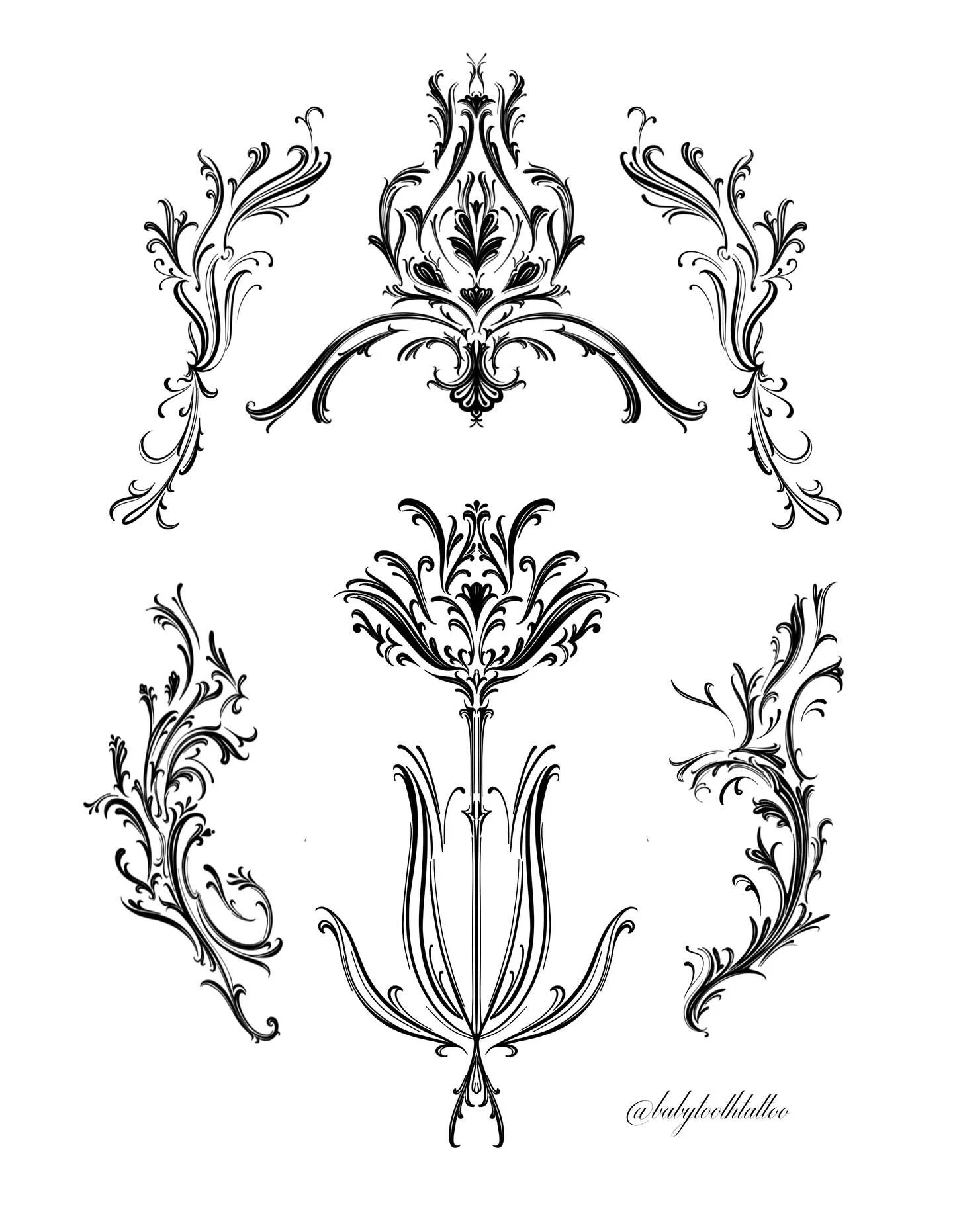 New flash yay!!! Some lovely ornamentals I would luv luv luv to do˙⋆✮