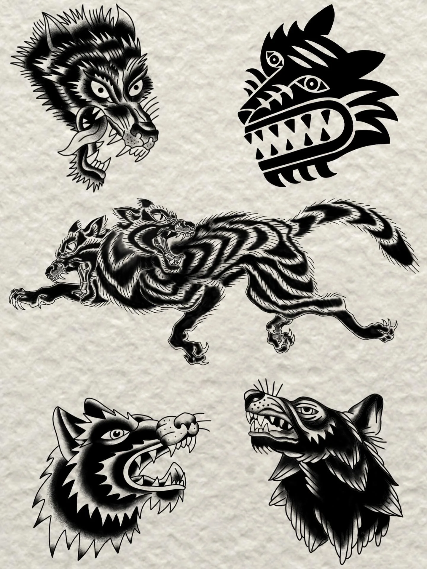 Wolves flash sheet! DM me for appointments!! 🐺