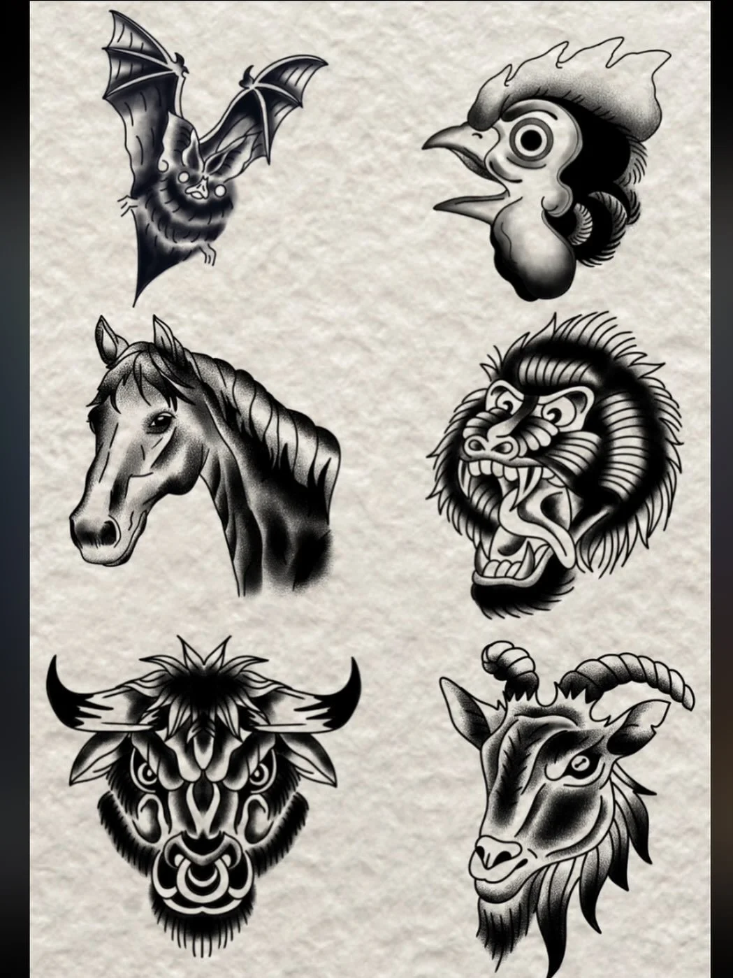 Some animal heads before the end of the year! Books are open for January! DM me to get an appointment!