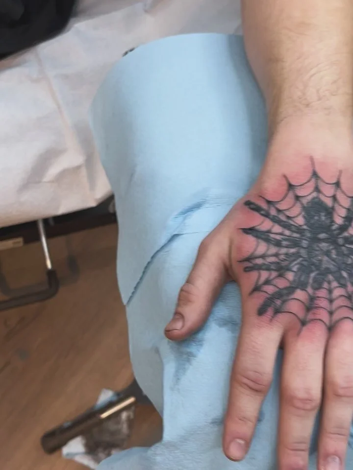 A cute and cuddly #teranchula #teranchulatattoo @riverwesttattooco