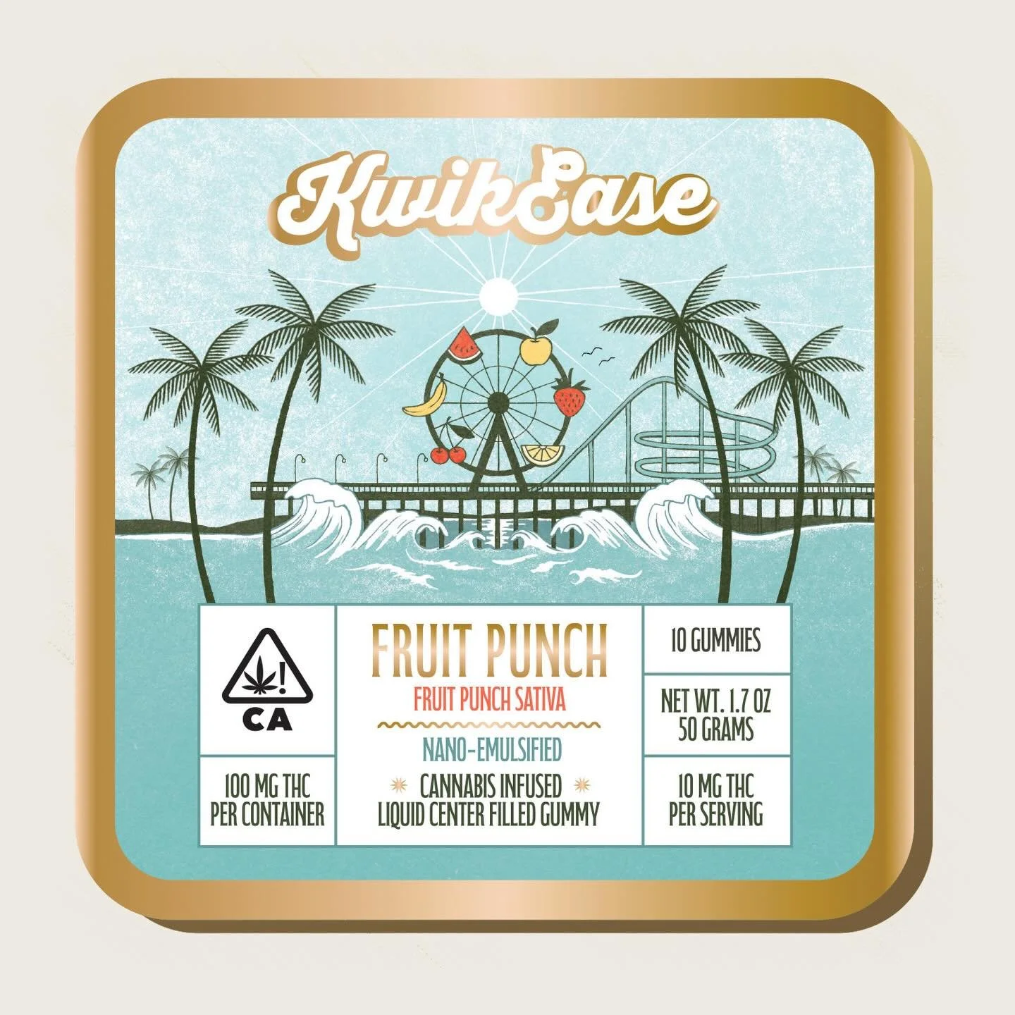 Last year I worked on a number of cannabis tin box packaging designs inspired by locations in California for @manzanitanaturals Here is the first set which are basically juicy gushers for feeling good so we chose water-based locations for these. It w