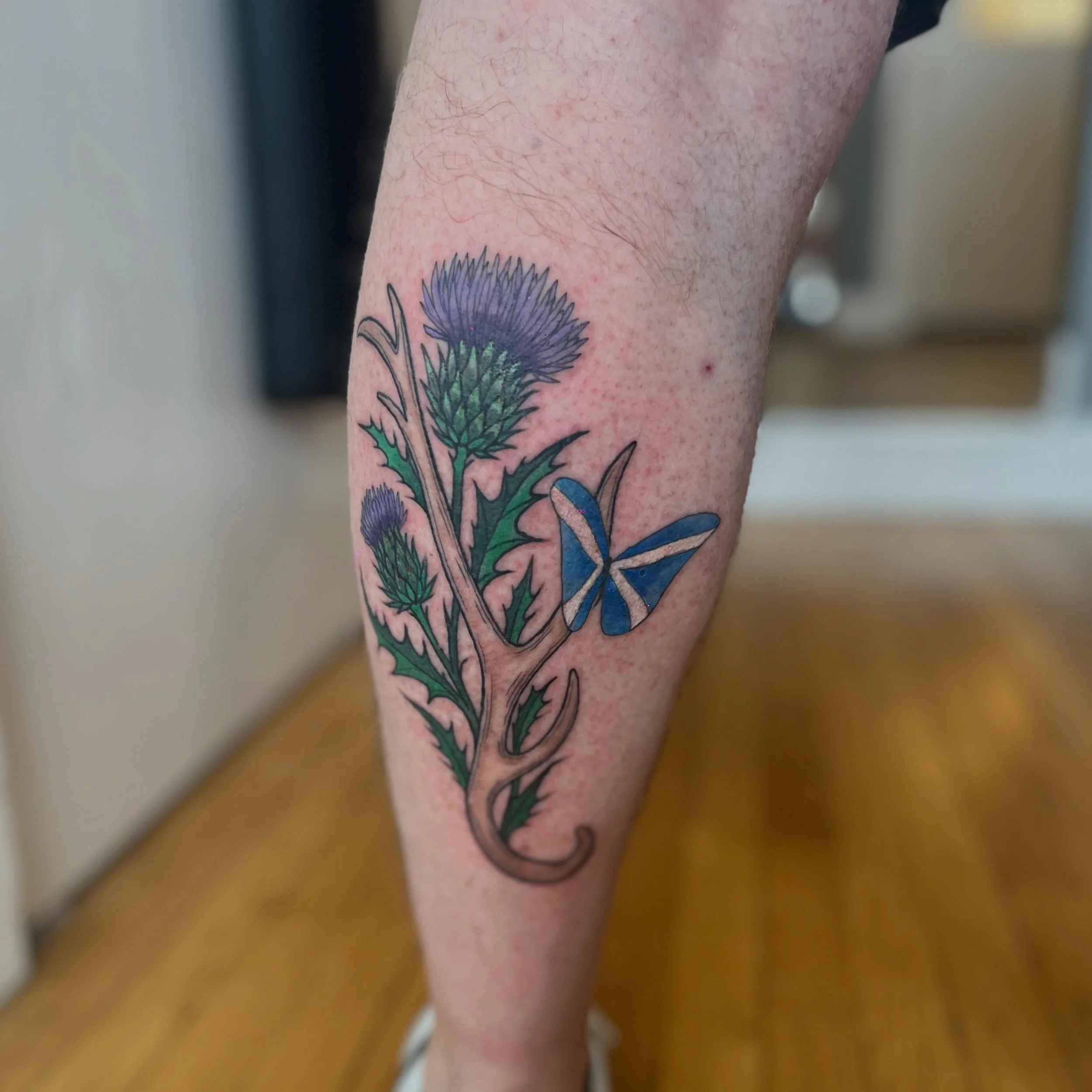 A stag horn with thistle! 🦌 🍃