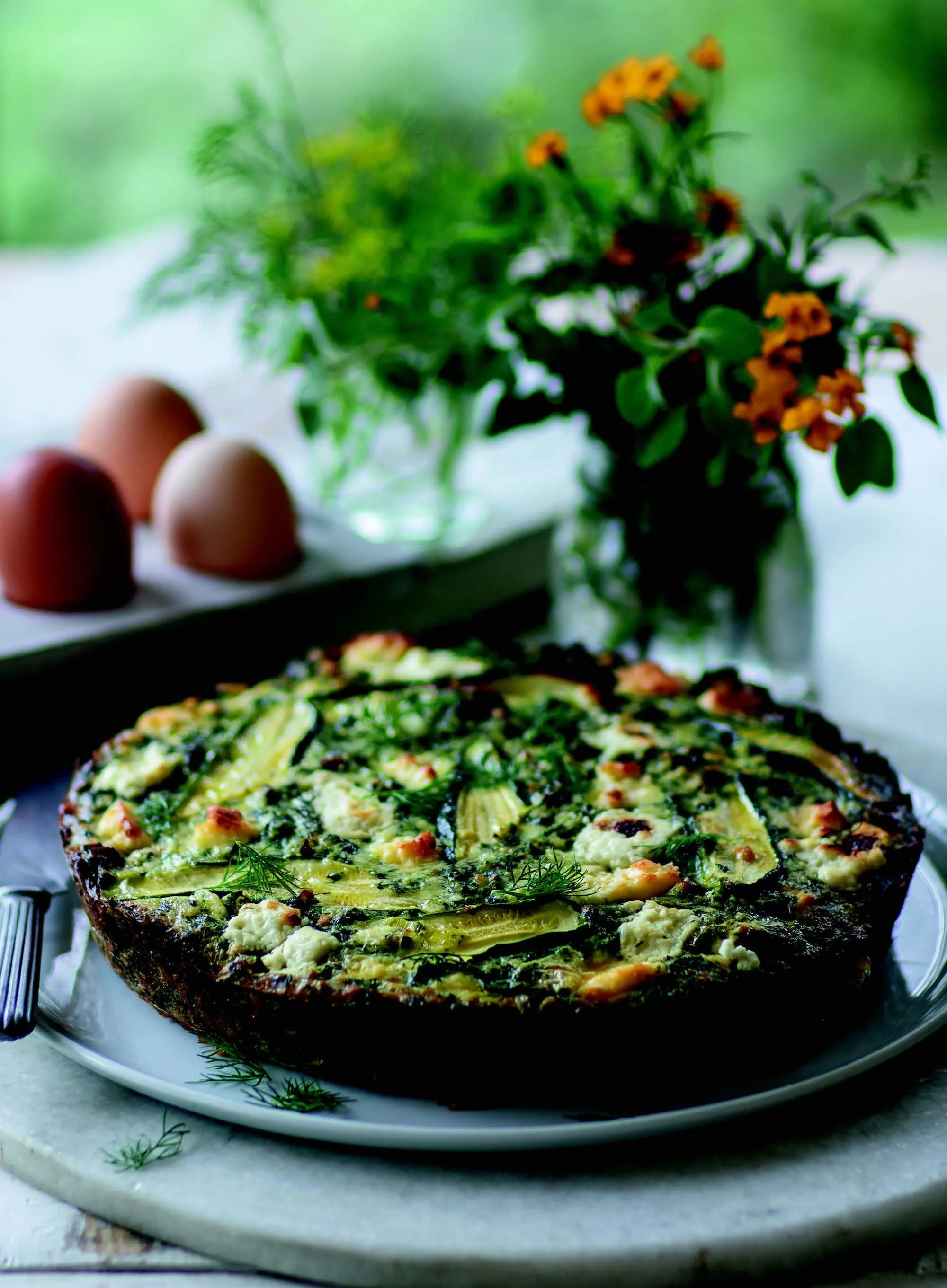Spinach, Leek, Zucchini & Feta Bake — Recipe by Belinda Jeffery — Sage