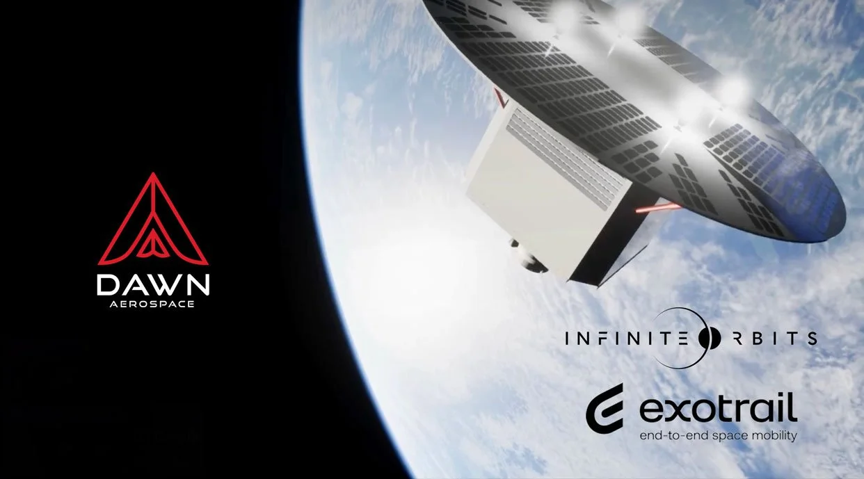 Dawn Aerospace, Infinite Orbits and Exotrail selected for CNES R&T Study on Next-Generation Platforms for In-Orbit Refueling