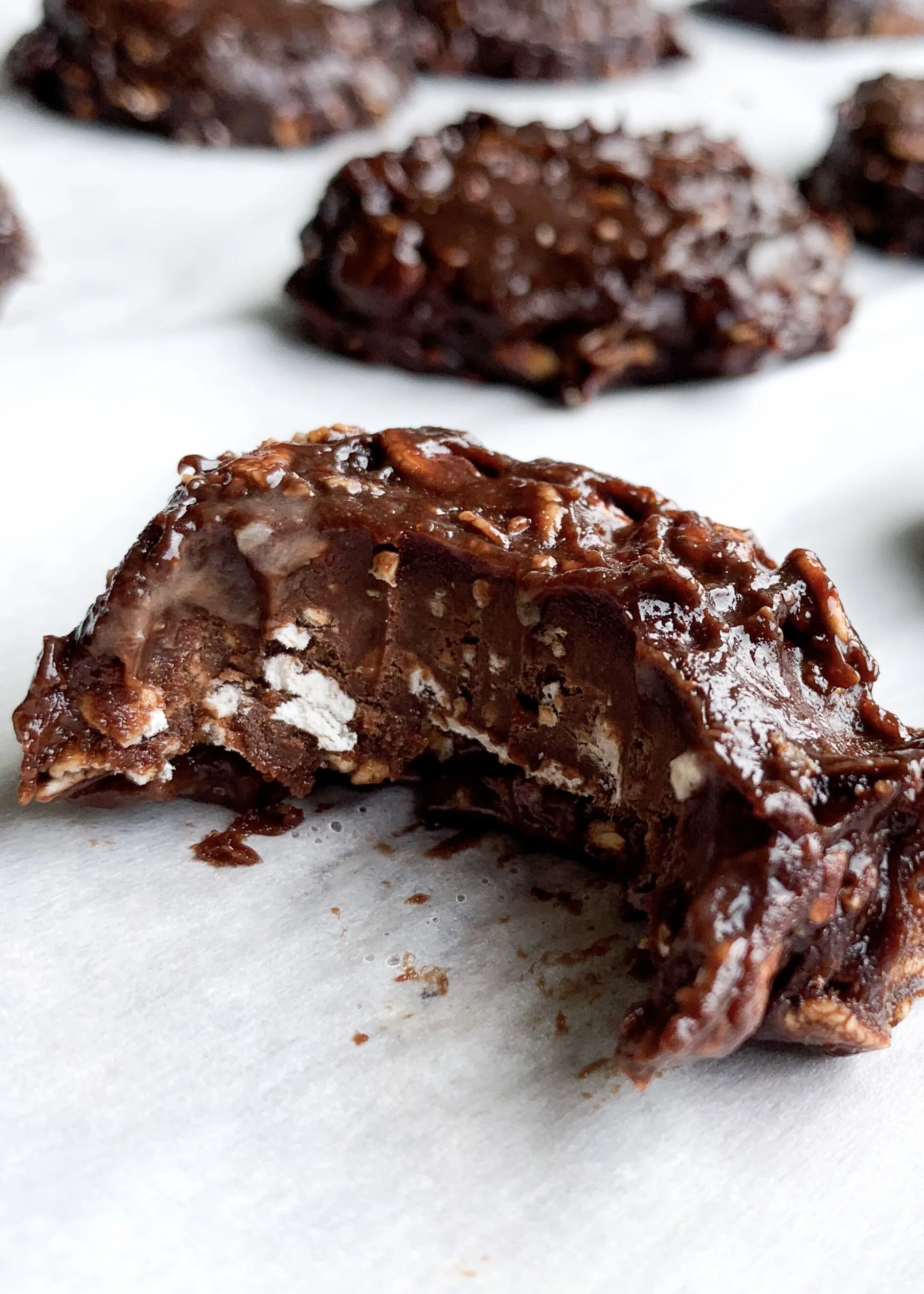 Five Minute Chocolate Banana Icebox Cookies Featured on justBobbi.com 