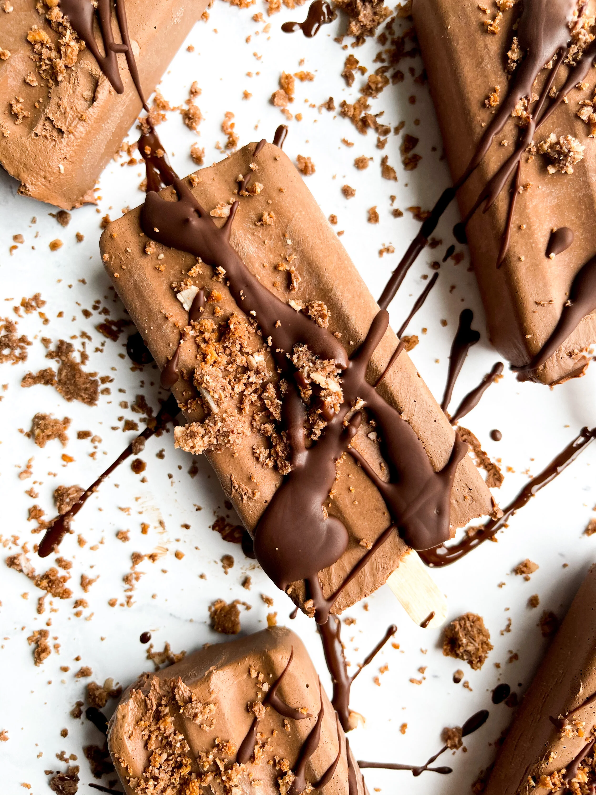 Chocolate Fudge & Collagen Popsicles