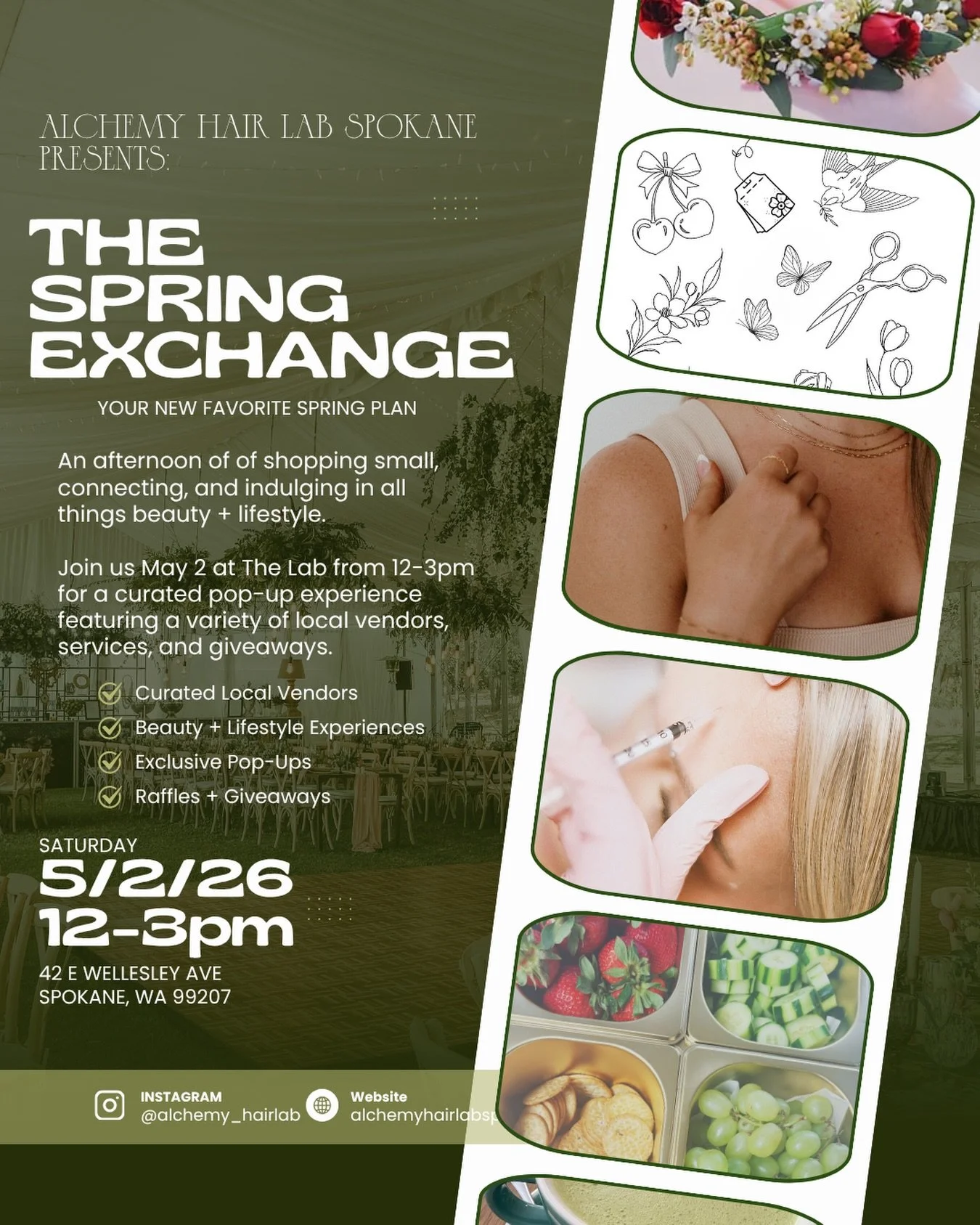 Spokane&hellip; you&rsquo;re invited 🌿✨

The Spring Exchange is your excuse to shop small, sip, browse, and treat yourself a little (or a lot 🤭)

We&rsquo;ve gathered some of our favorite local businesses for a curated pop-up experience inside The 