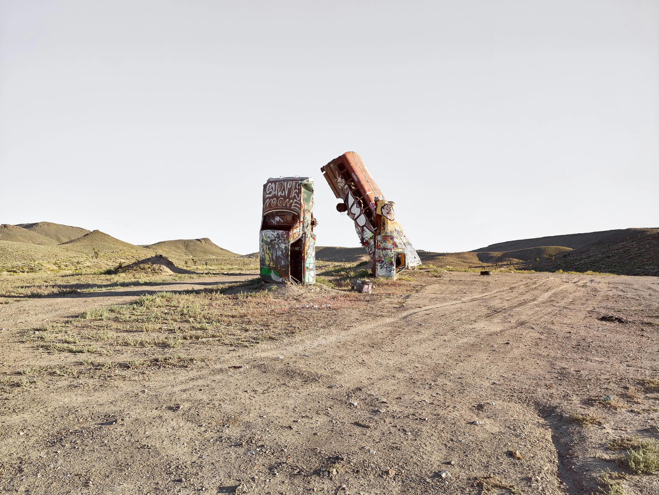 Three Cars Head Down in Dirt, NV.jpg