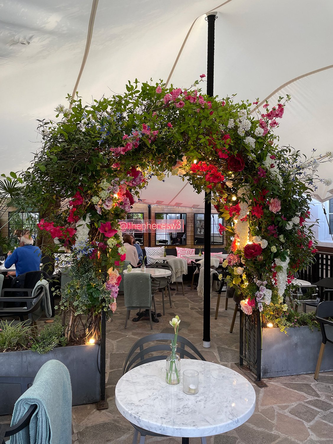 The Phene Garden Terrace Floral Arch