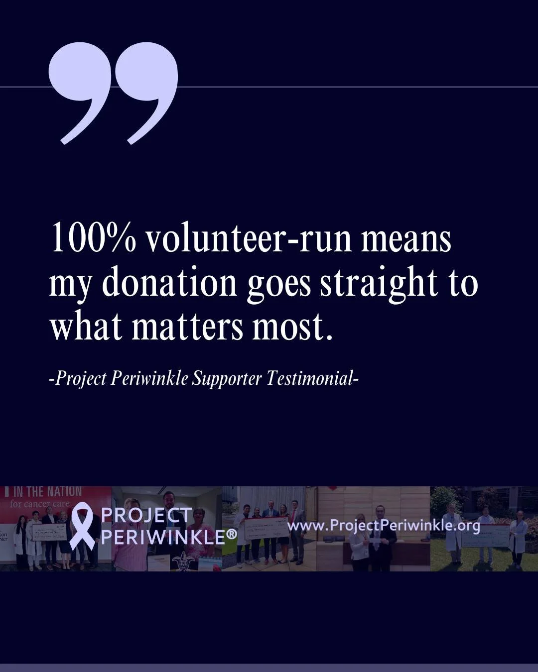 Why do you support Project Periwinkle?  Let us know in the comments or send us a note at giving@projectperiwinkle.org

 #NonProfit #StomachCancer #impact #ProjectPeriwinikle #cancerprevention #earlydetection #Makeadifference #hope #GastricCancer #sto