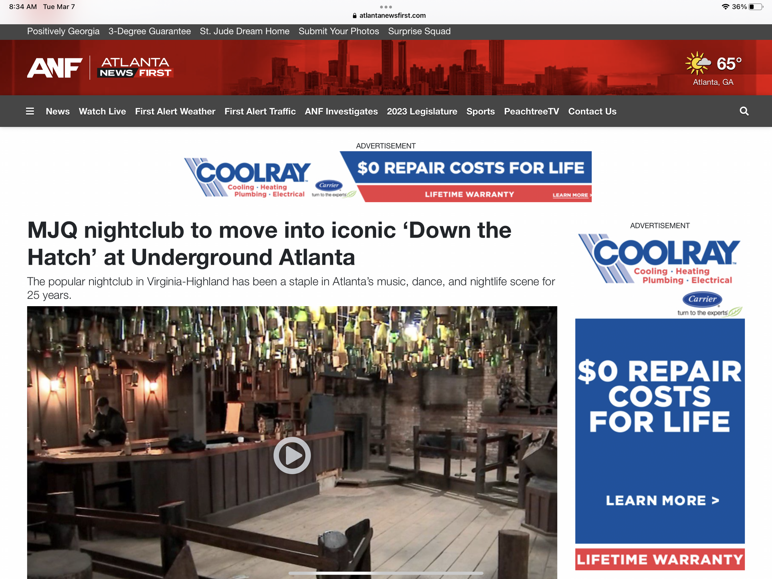 MJQ nightclub to move into iconic “Down the Hatch” at Underground Atlanta