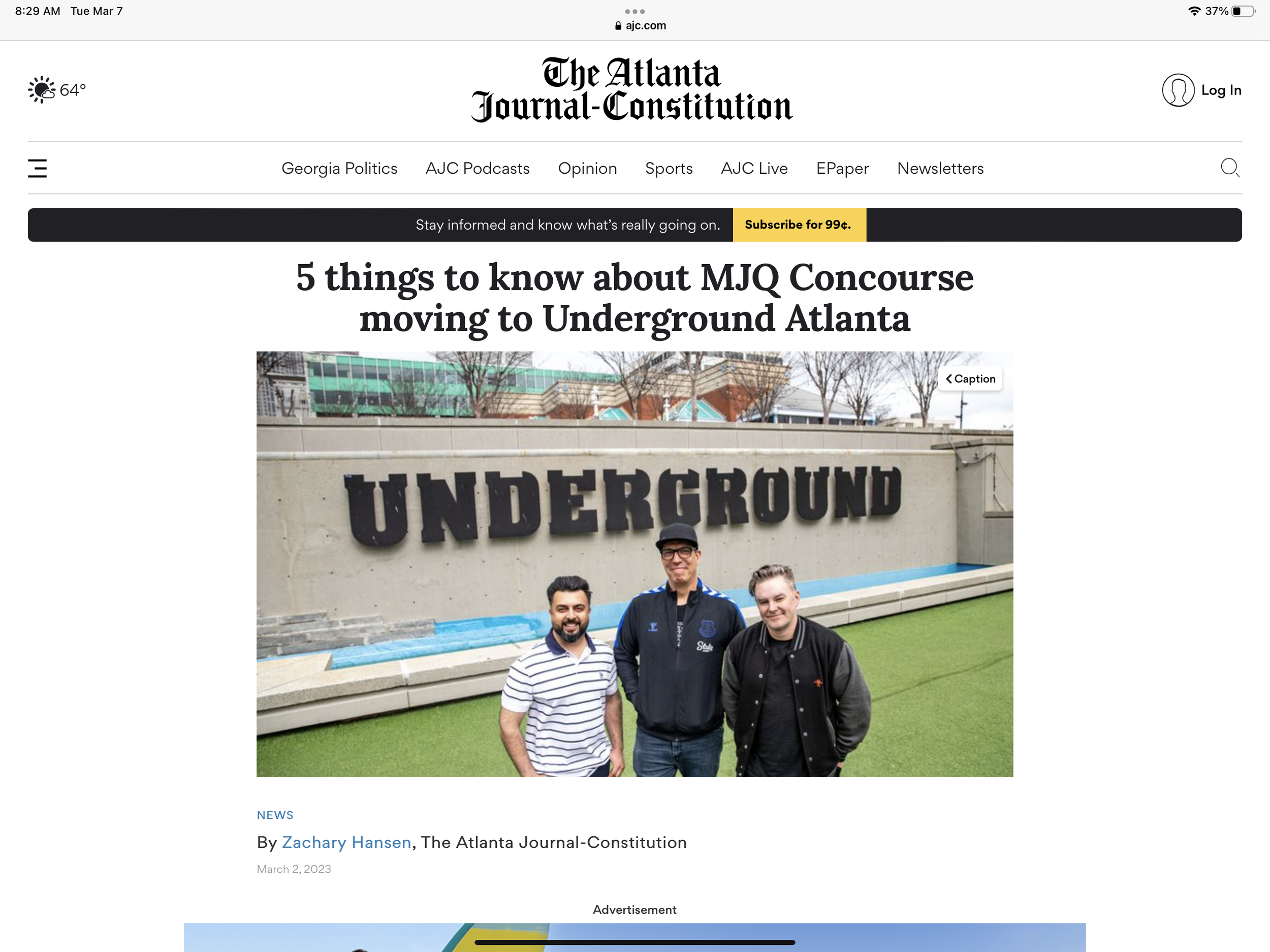 5 things to know about MJQ Concourse moving to Underground Atlanta