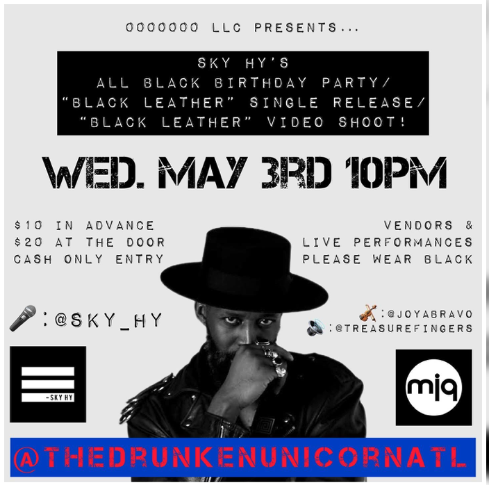 Sky Hy’s All Black Birthday Party Etc