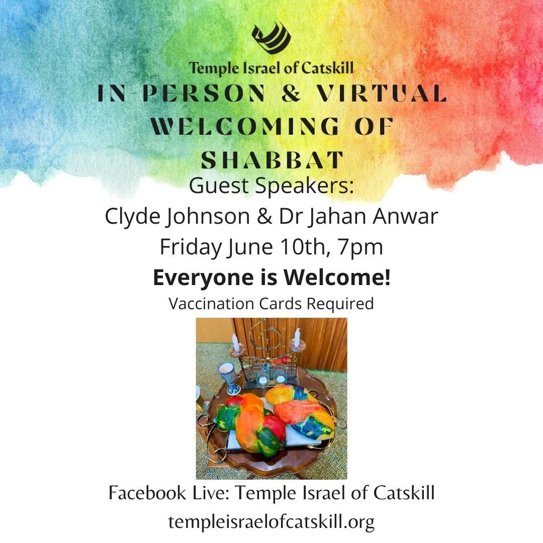 In-Person and Virtual Welcoming of Shabbat